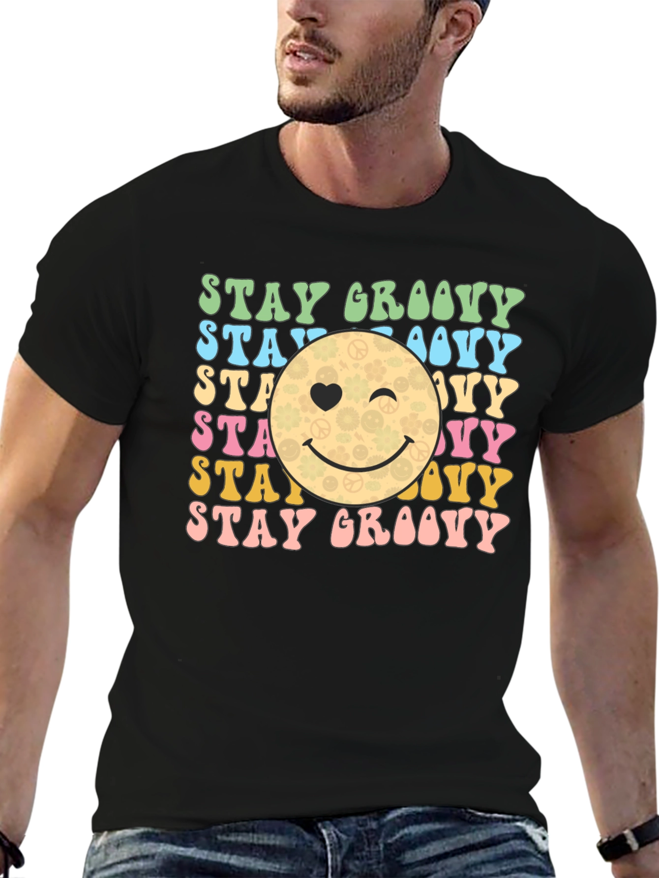 Stay Groovy Retro Graphic T-Shirt