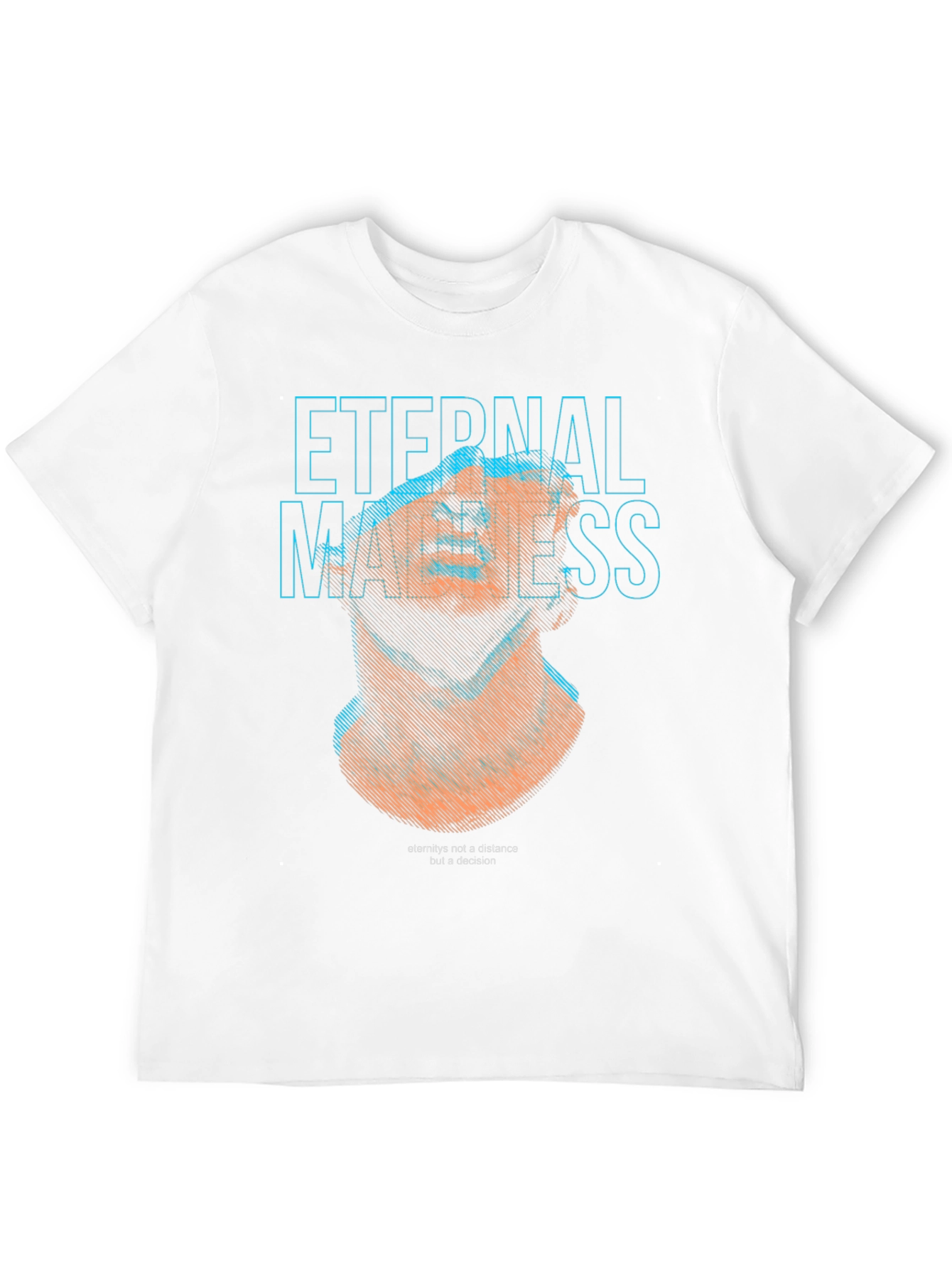 Eternal Madness Graphic Print Black T-Shirt