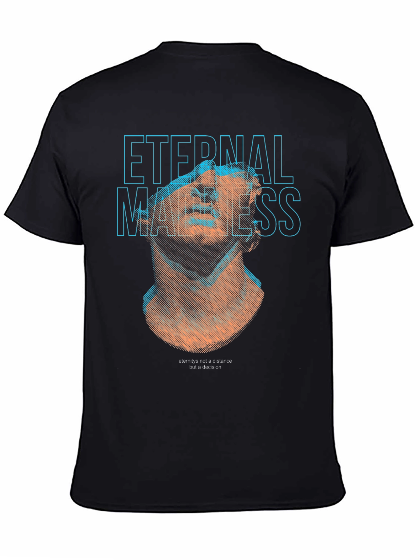 Eternal Madness Graphic Print Black T-Shirt