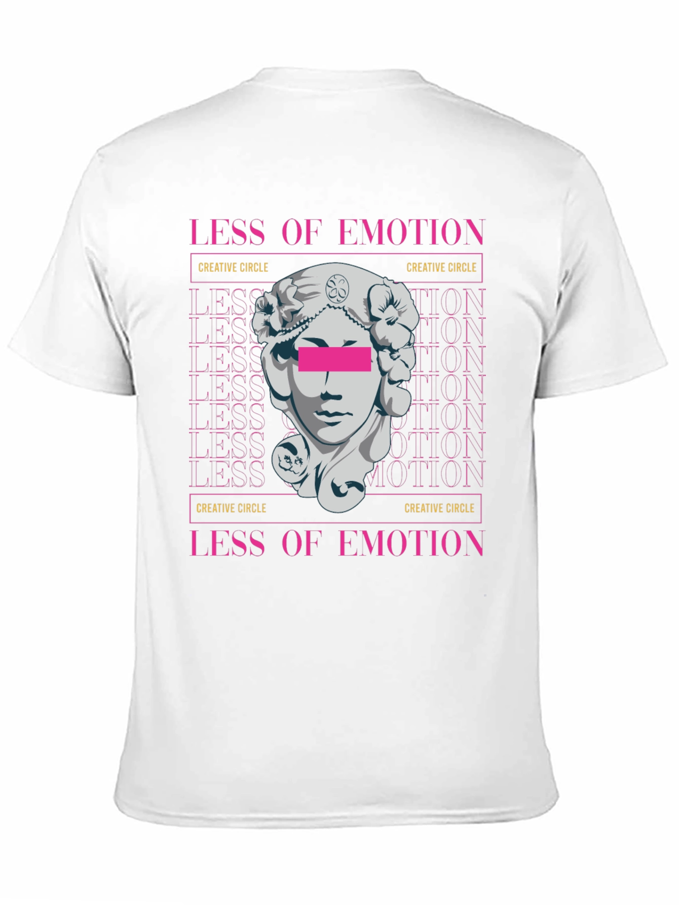 Less of Emotion Graphic Tee - Creative Circle Design
