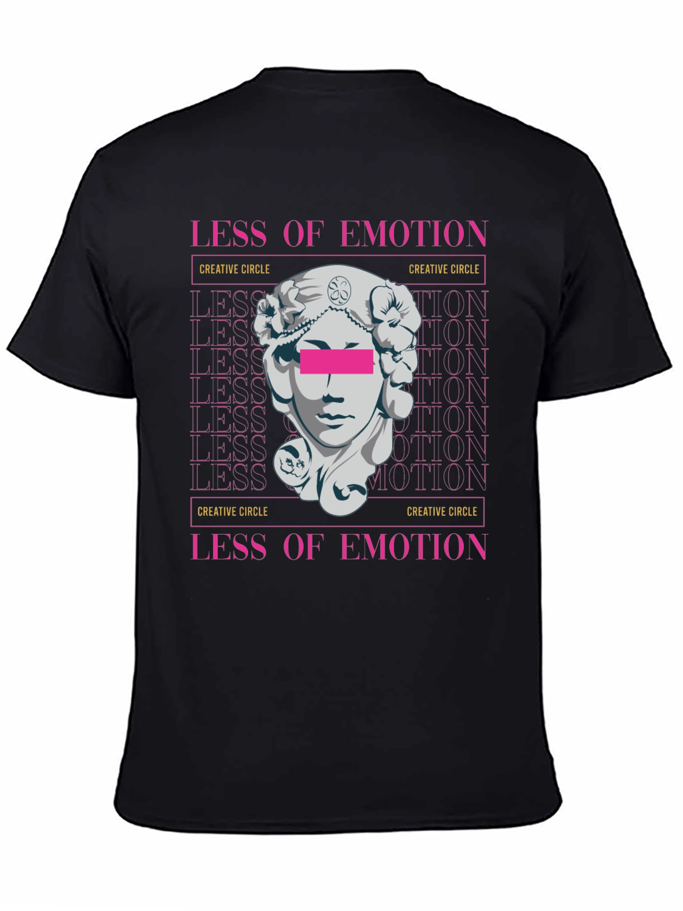 Less of Emotion Graphic Tee - Creative Circle Design