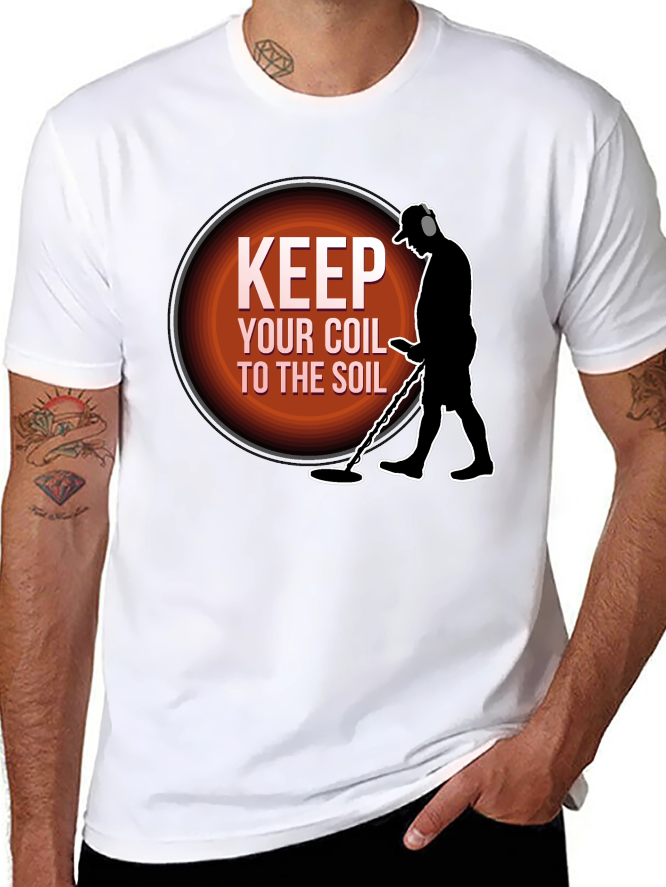 Keep Your Coil To The Soil Metal Detecting T-Shirt