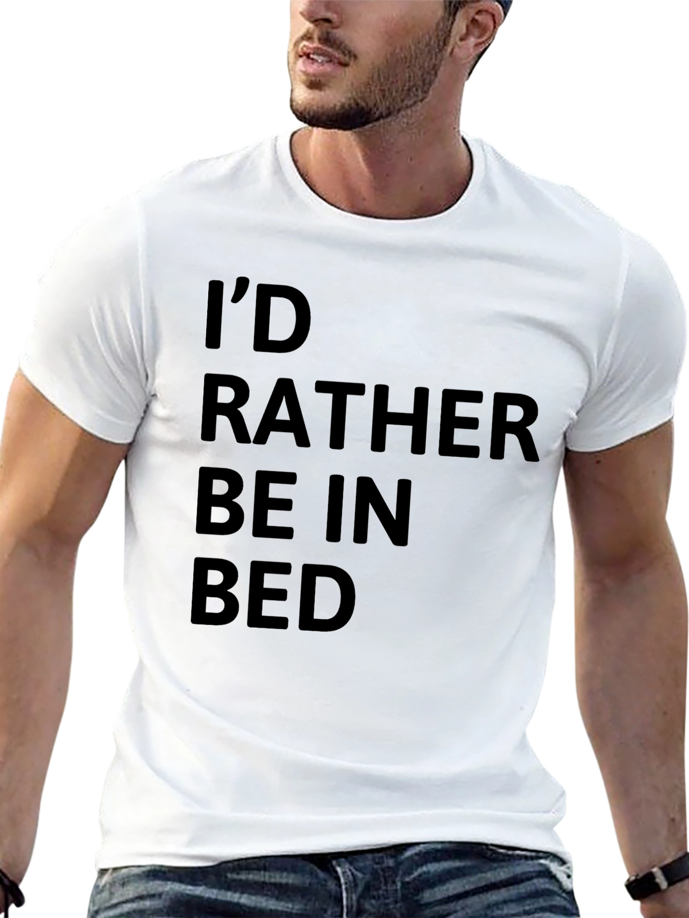 Id Rather Be In Bed Graphic Tee