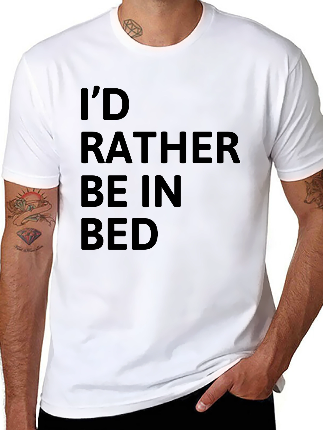 Id Rather Be In Bed Graphic Tee
