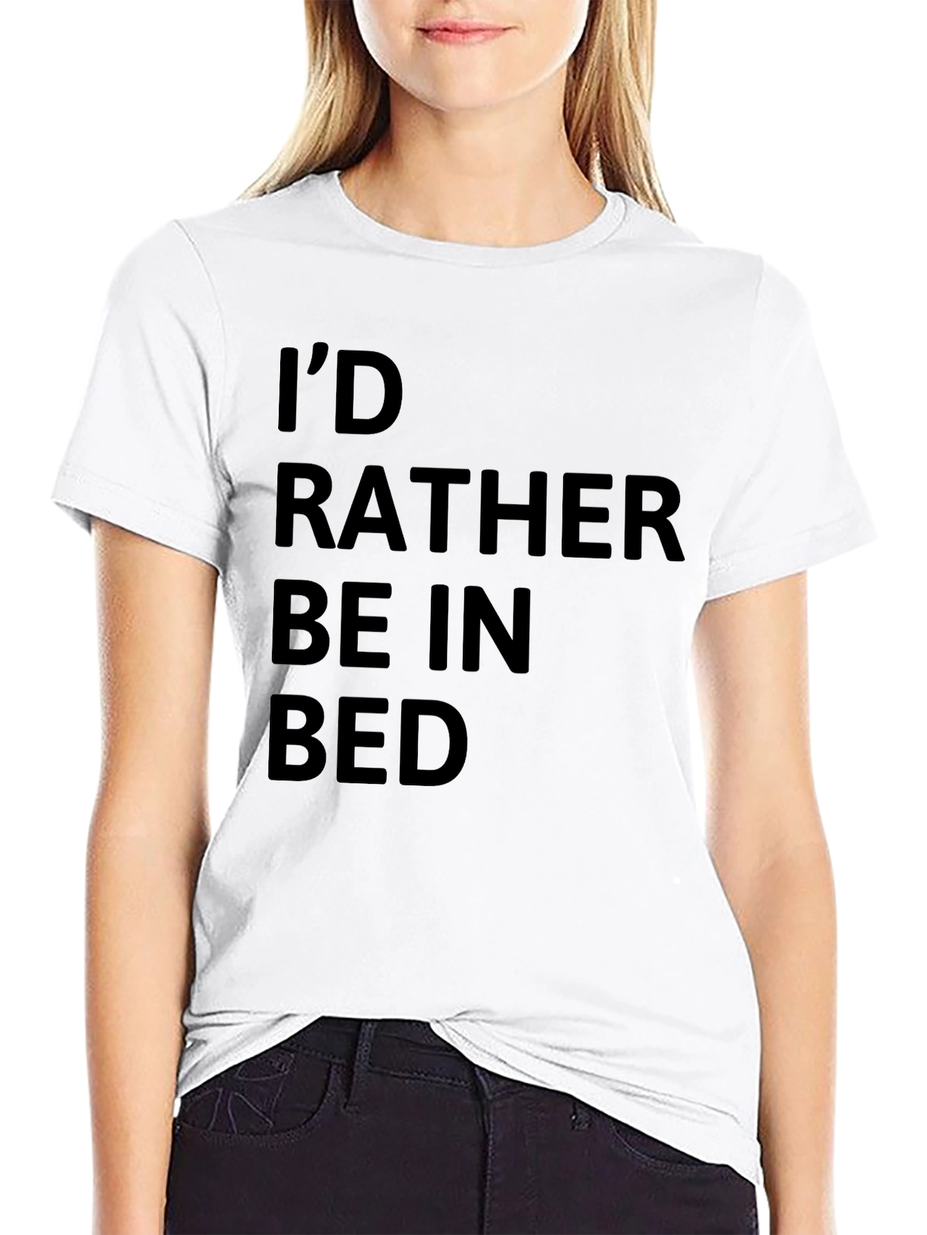 Id Rather Be In Bed Graphic Tee