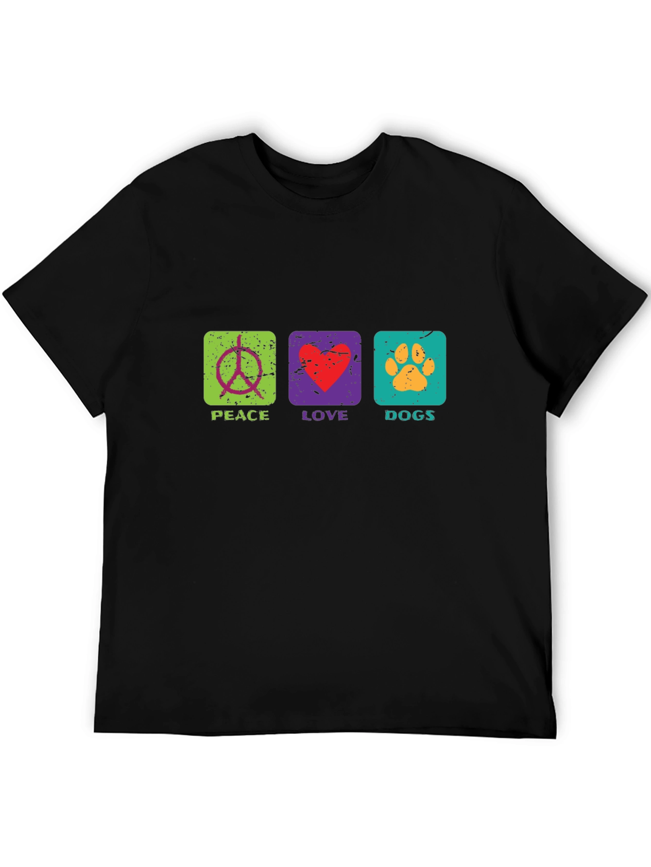 Peace Love Dogs T-Shirt Graphic Print