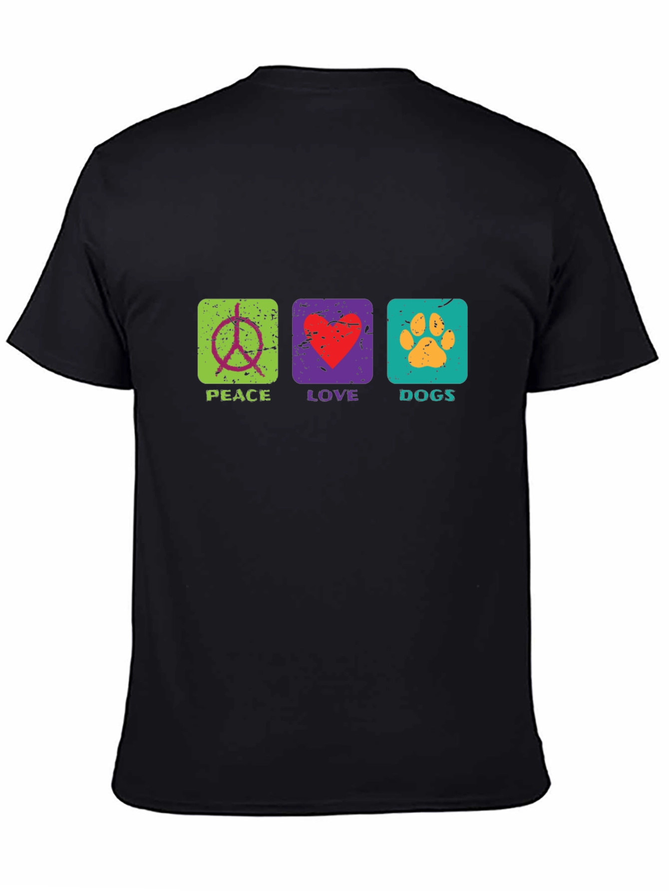 Peace Love Dogs T-Shirt Graphic Print