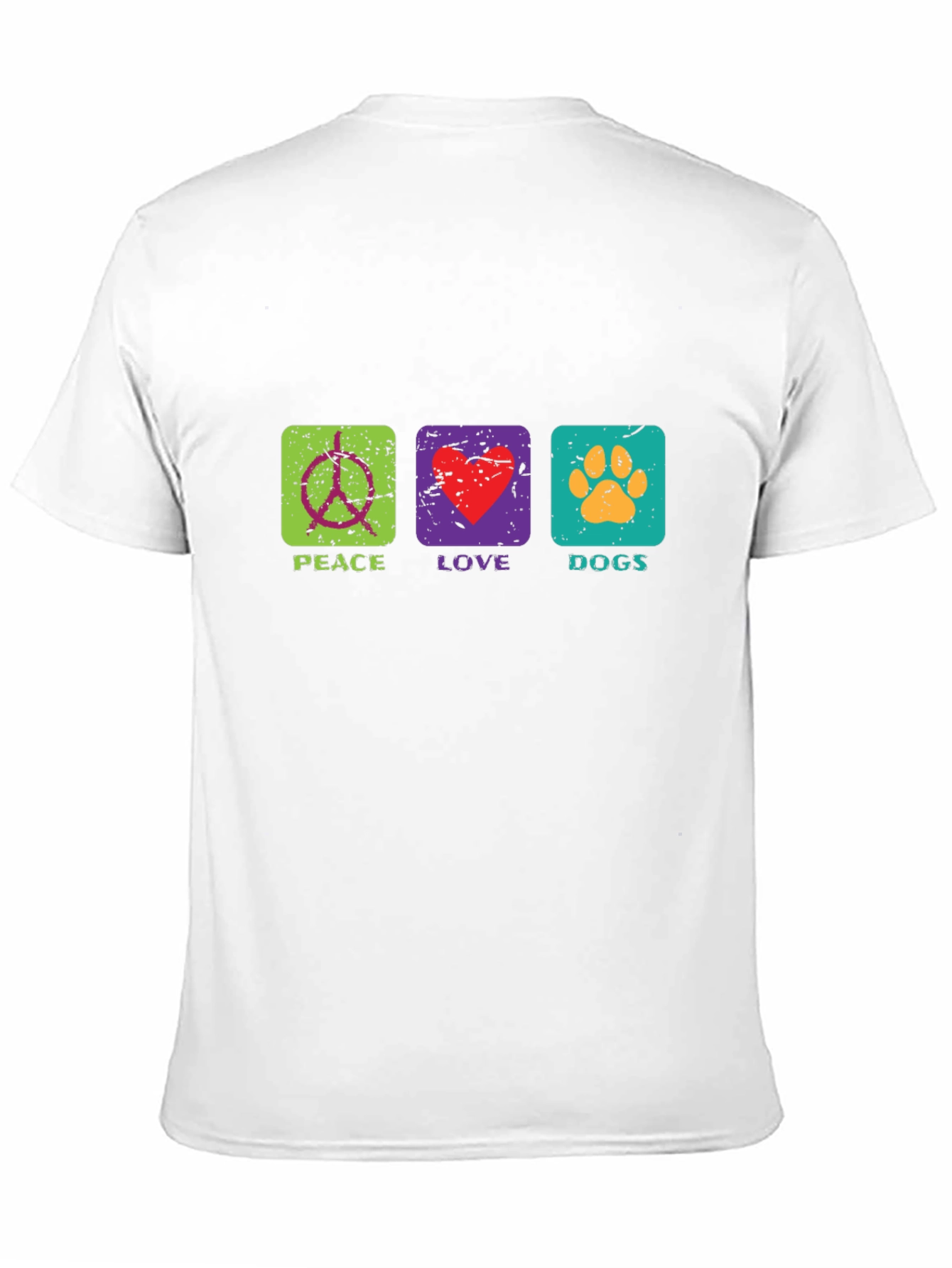 Peace Love Dogs T-Shirt Graphic Print