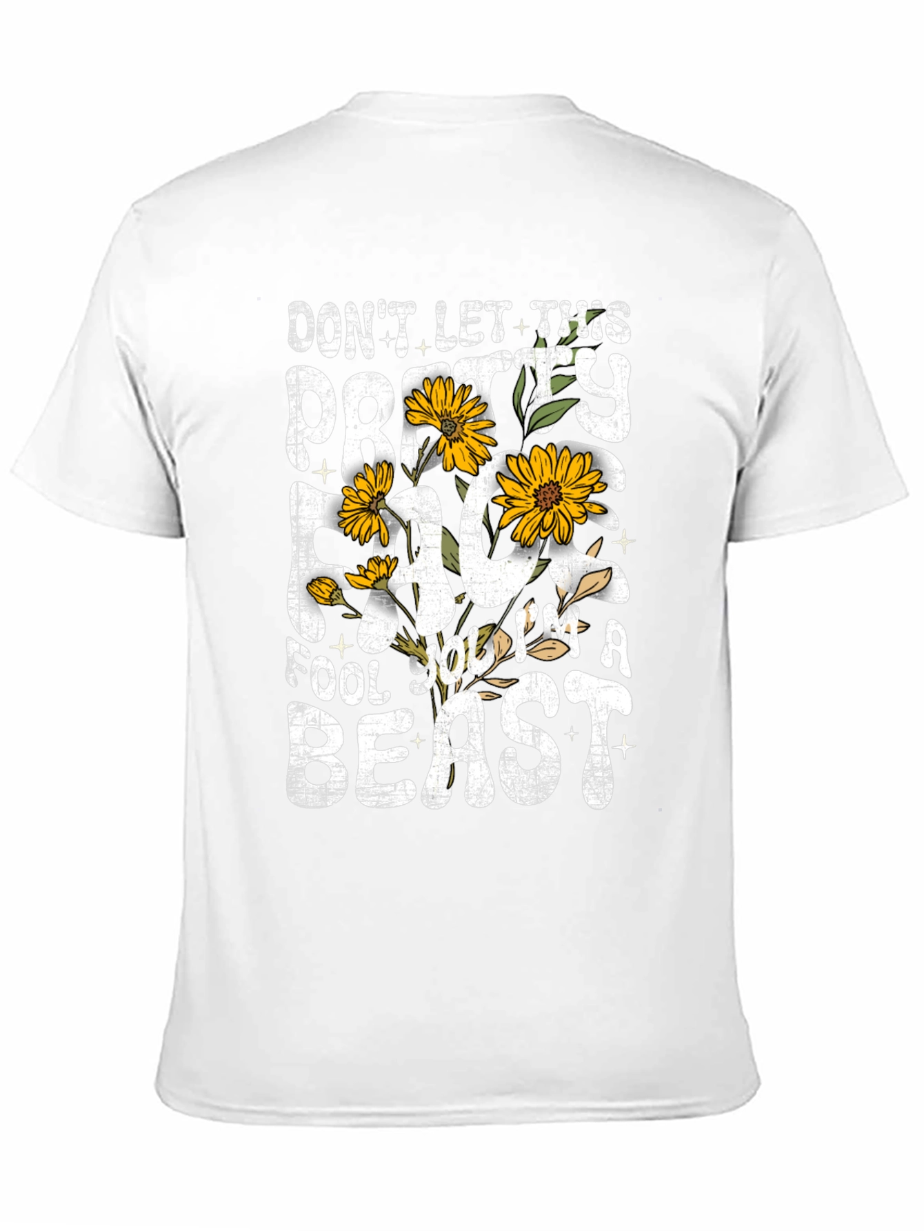 Pretty Face Beast Graphic T-Shirt - Black