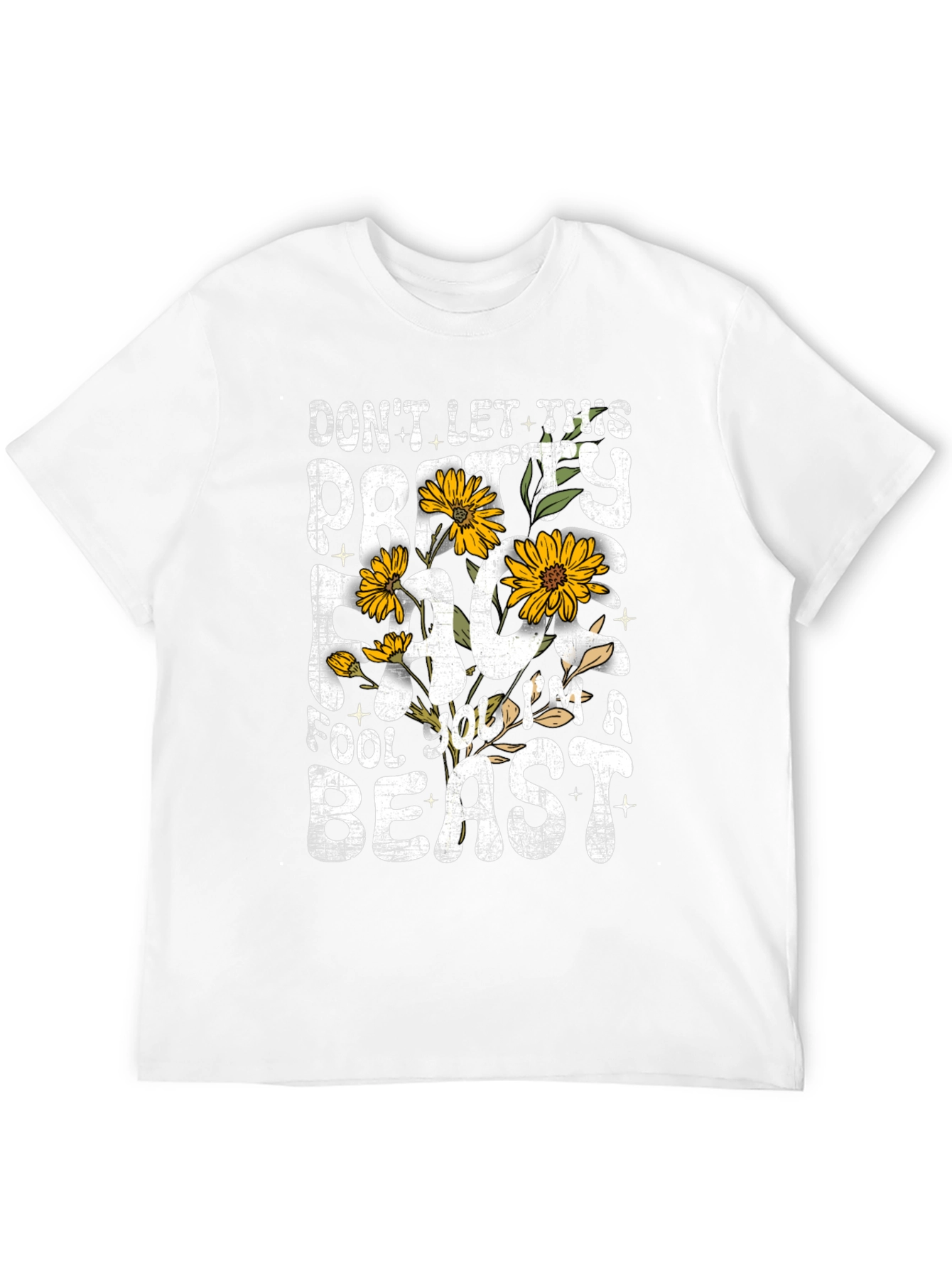 Pretty Face Beast Graphic T-Shirt - Black