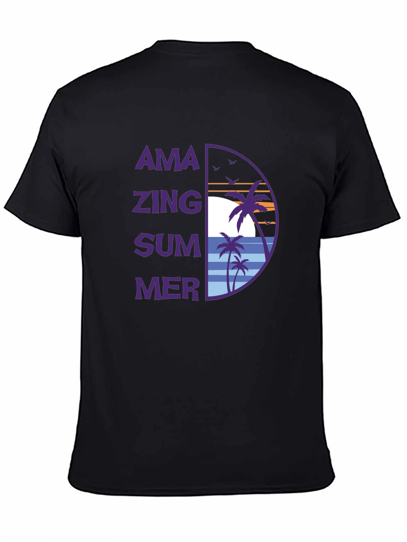 Amazing Summer Graphic T-Shirt -  Tropical Beach Design