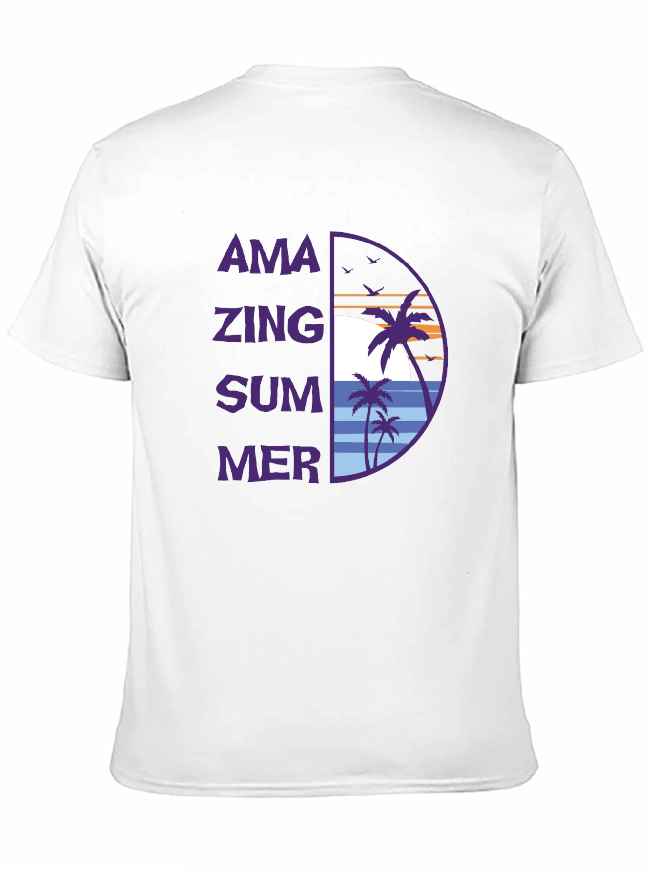 Amazing Summer Graphic T-Shirt -  Tropical Beach Design