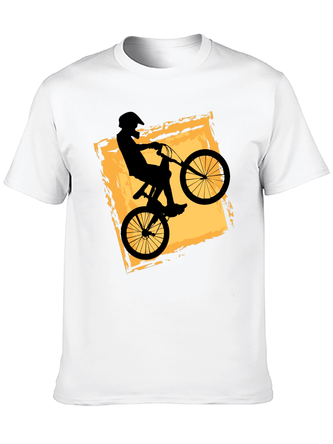 Mens Black BMX Bike Graphic T-Shirt