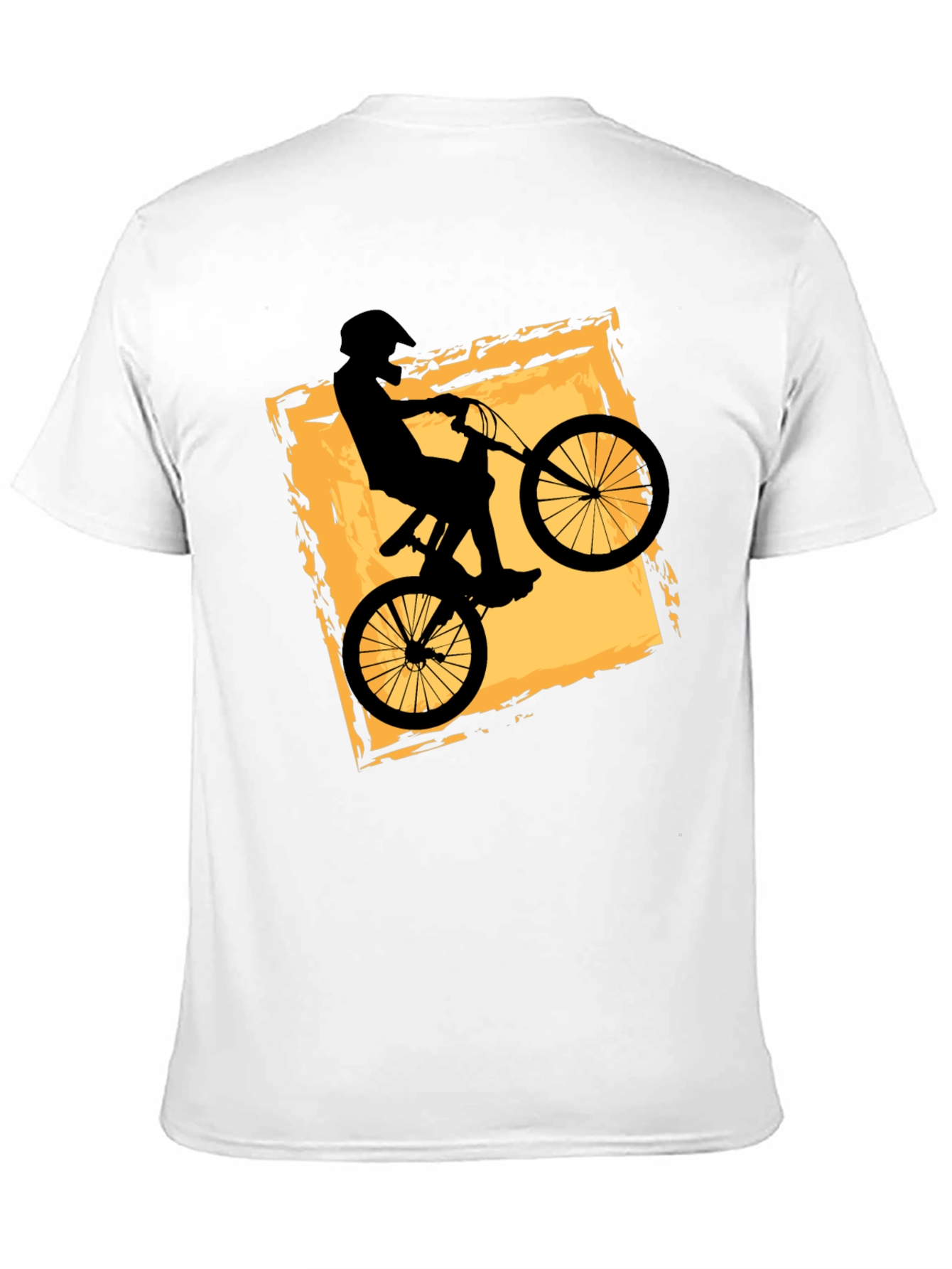 Mens Black BMX Bike Graphic T-Shirt