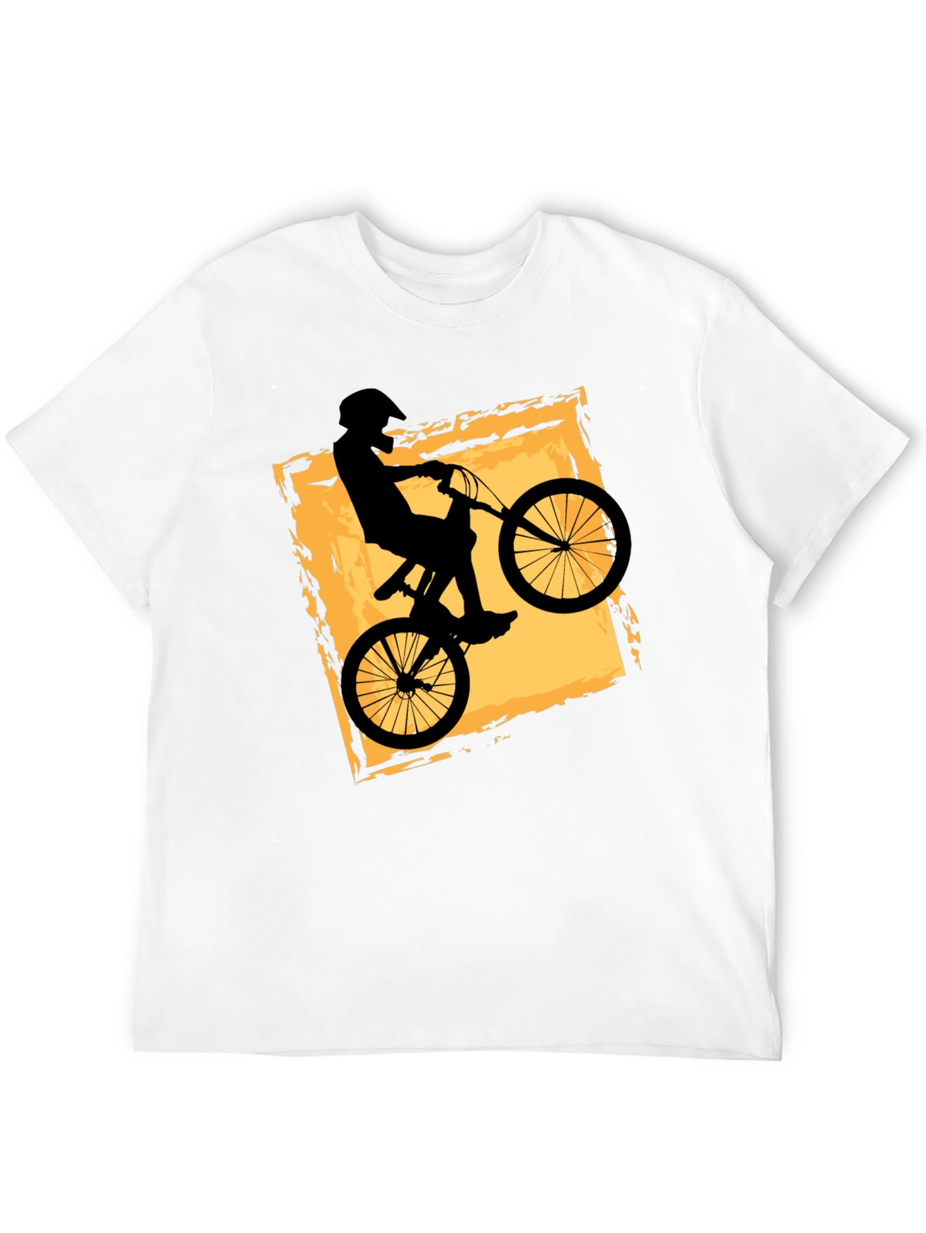 Mens Black BMX Bike Graphic T-Shirt