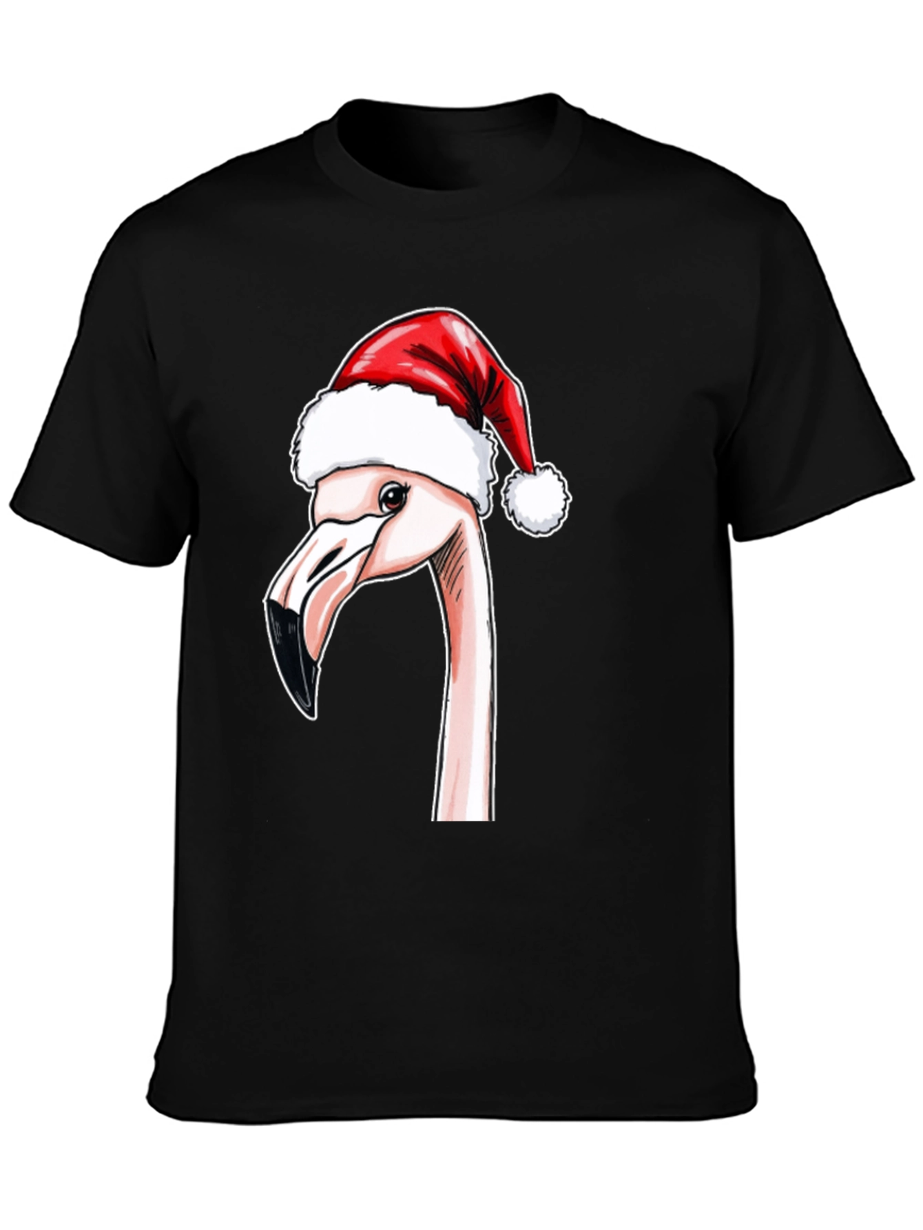 Festive Flamingo T-Shirt - Holiday Cheer