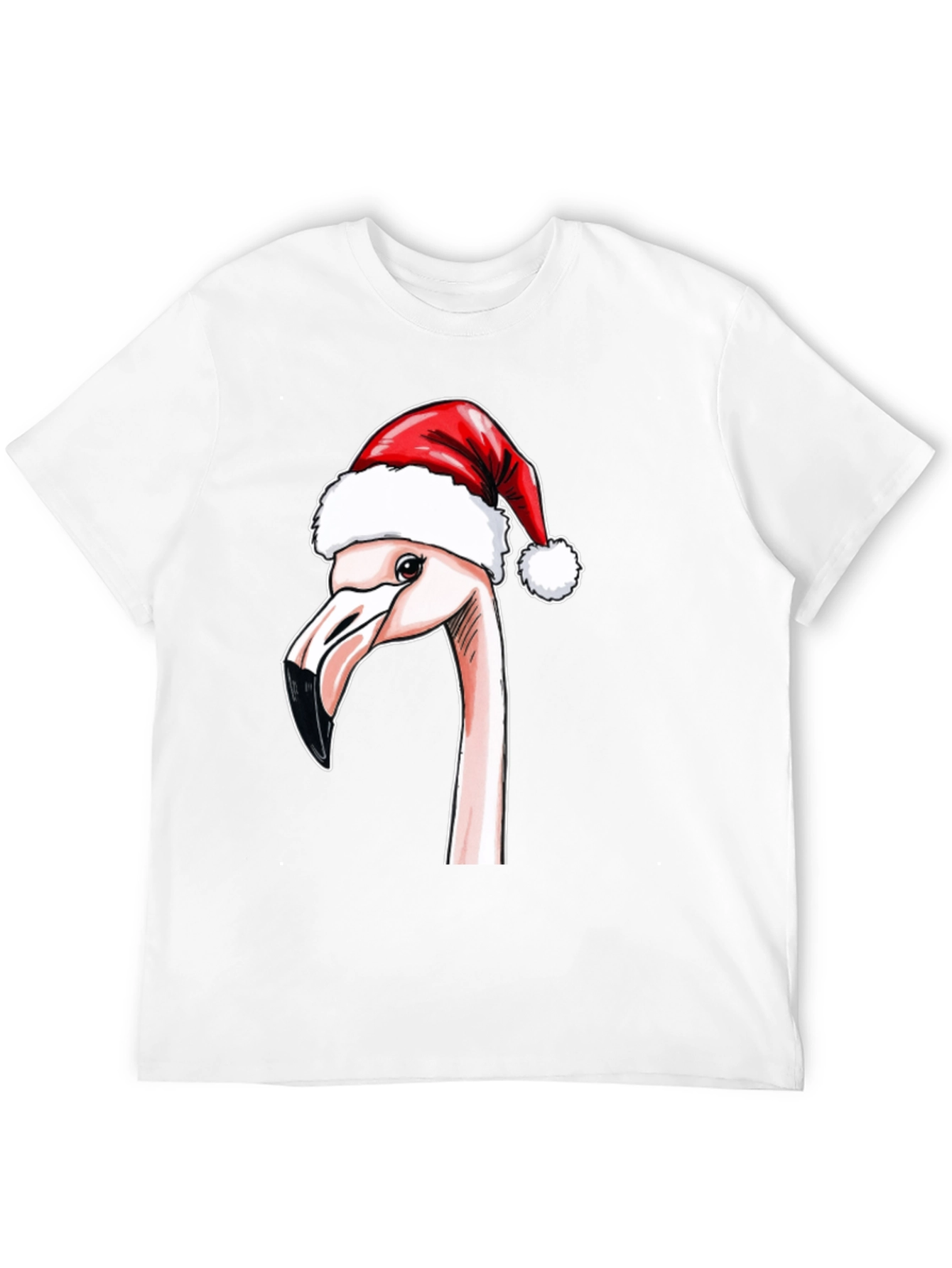 Festive Flamingo T-Shirt - Holiday Cheer