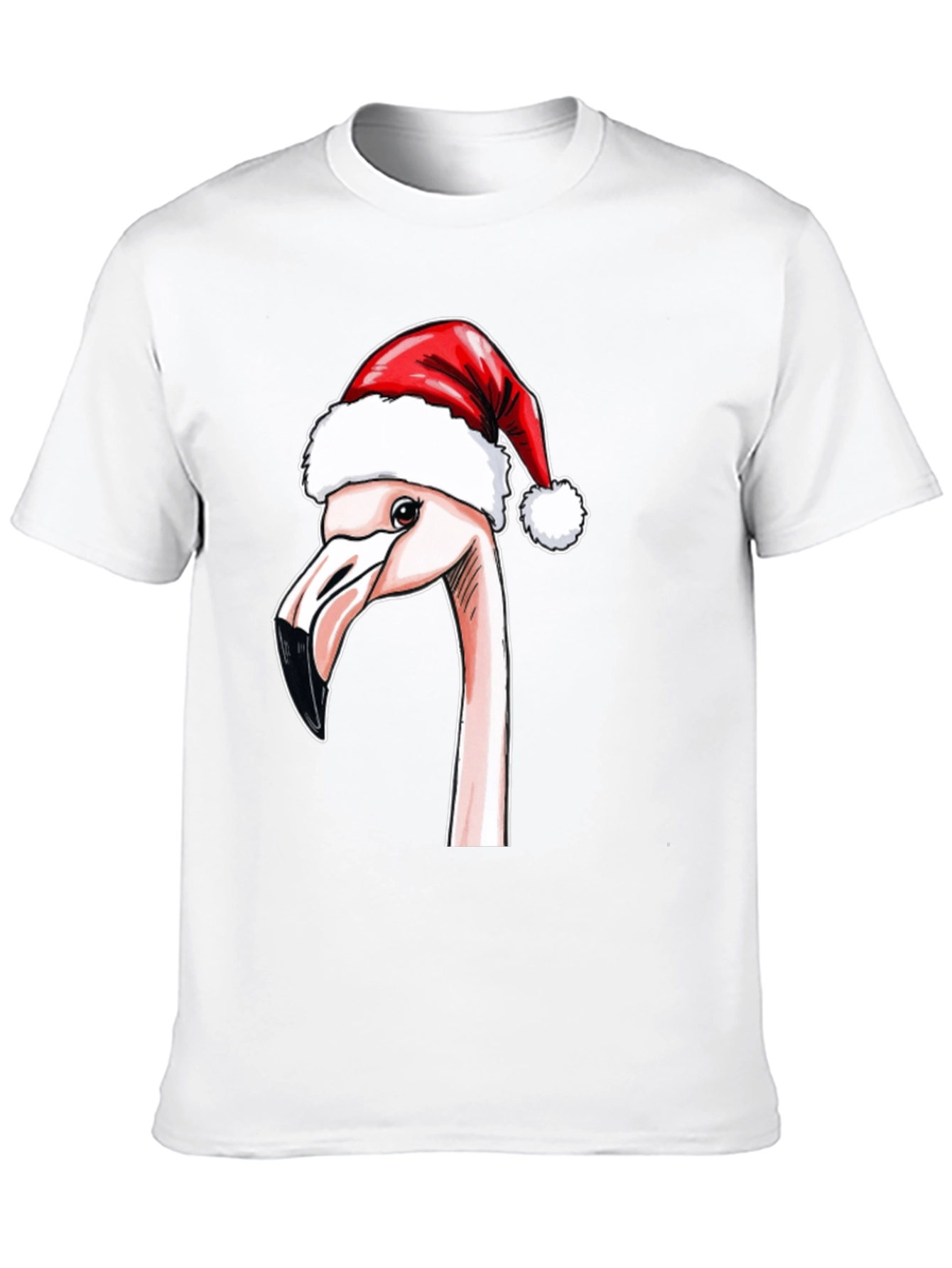Festive Flamingo T-Shirt - Holiday Cheer