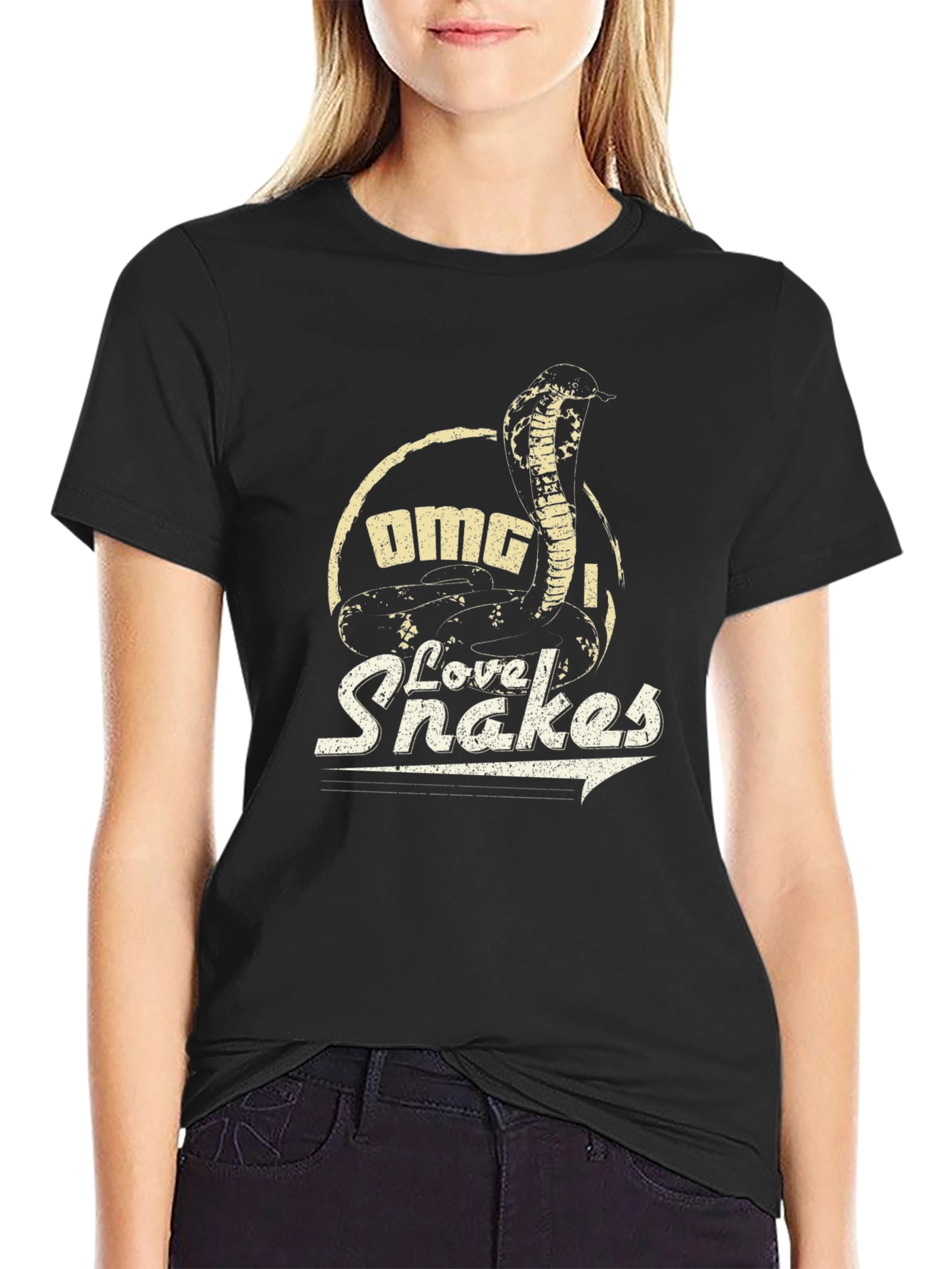 OMG I Love Snakes T-Shirt - Cobra Graphic Tee