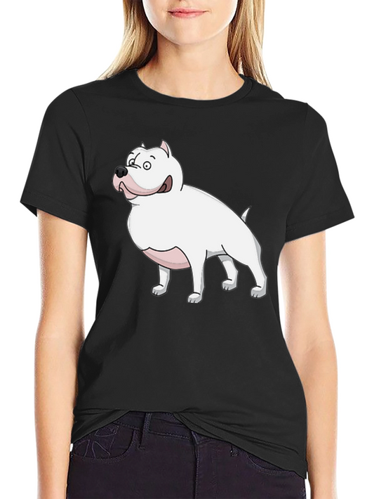 Cartoon Dog Graphic Tee - Mens Black T-Shirt