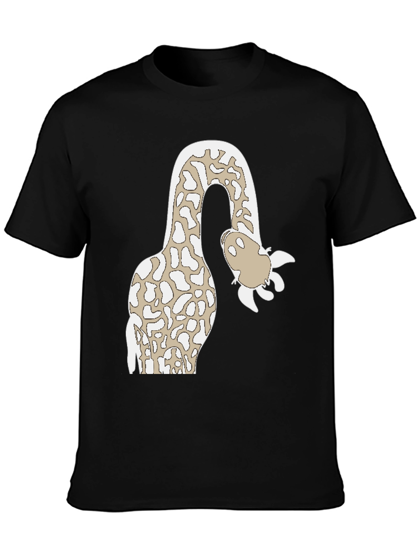 Giraffe Cartoon Graphic Tee - Quirky Animal Design