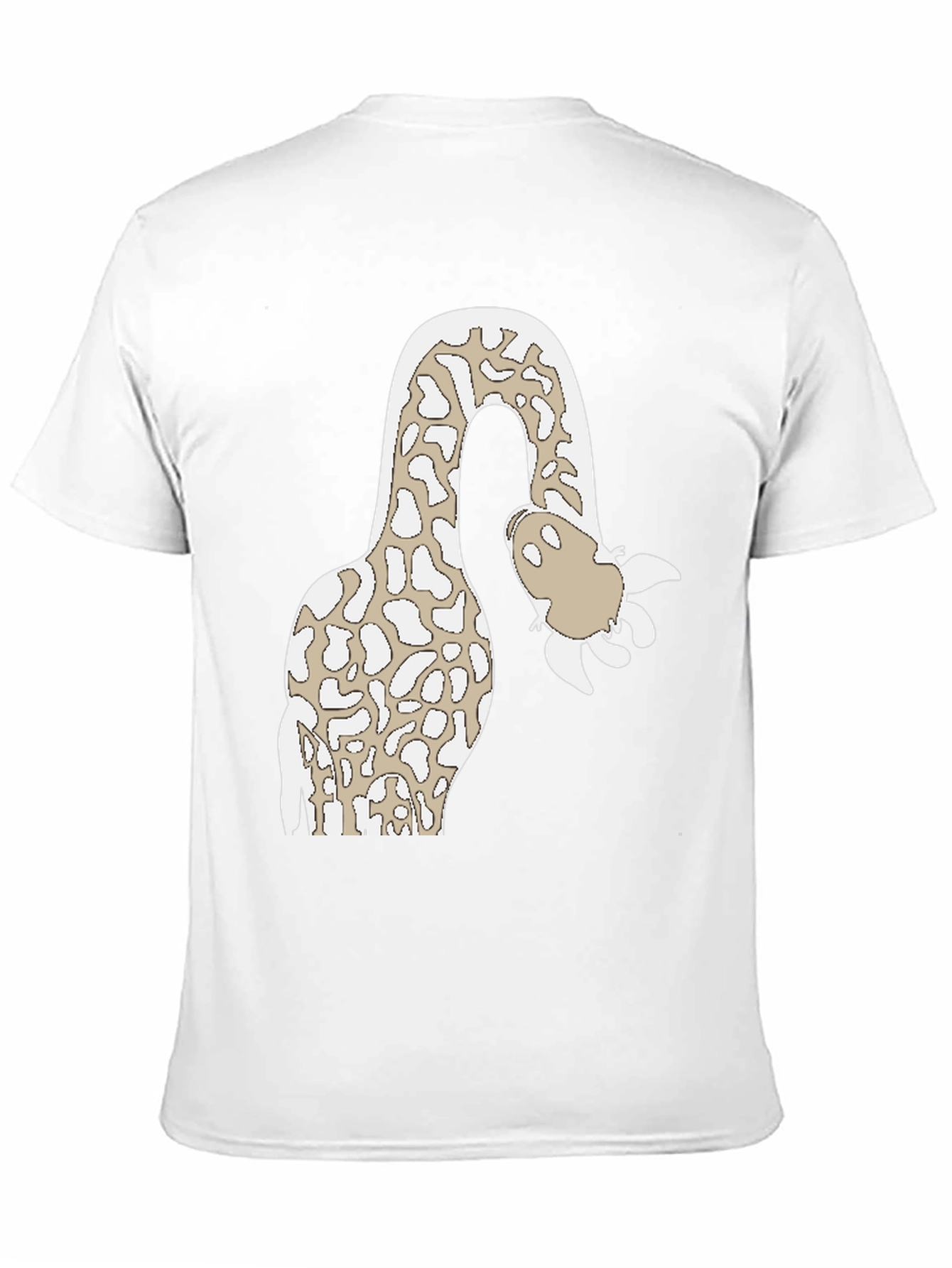 Giraffe Cartoon Graphic Tee - Quirky Animal Design