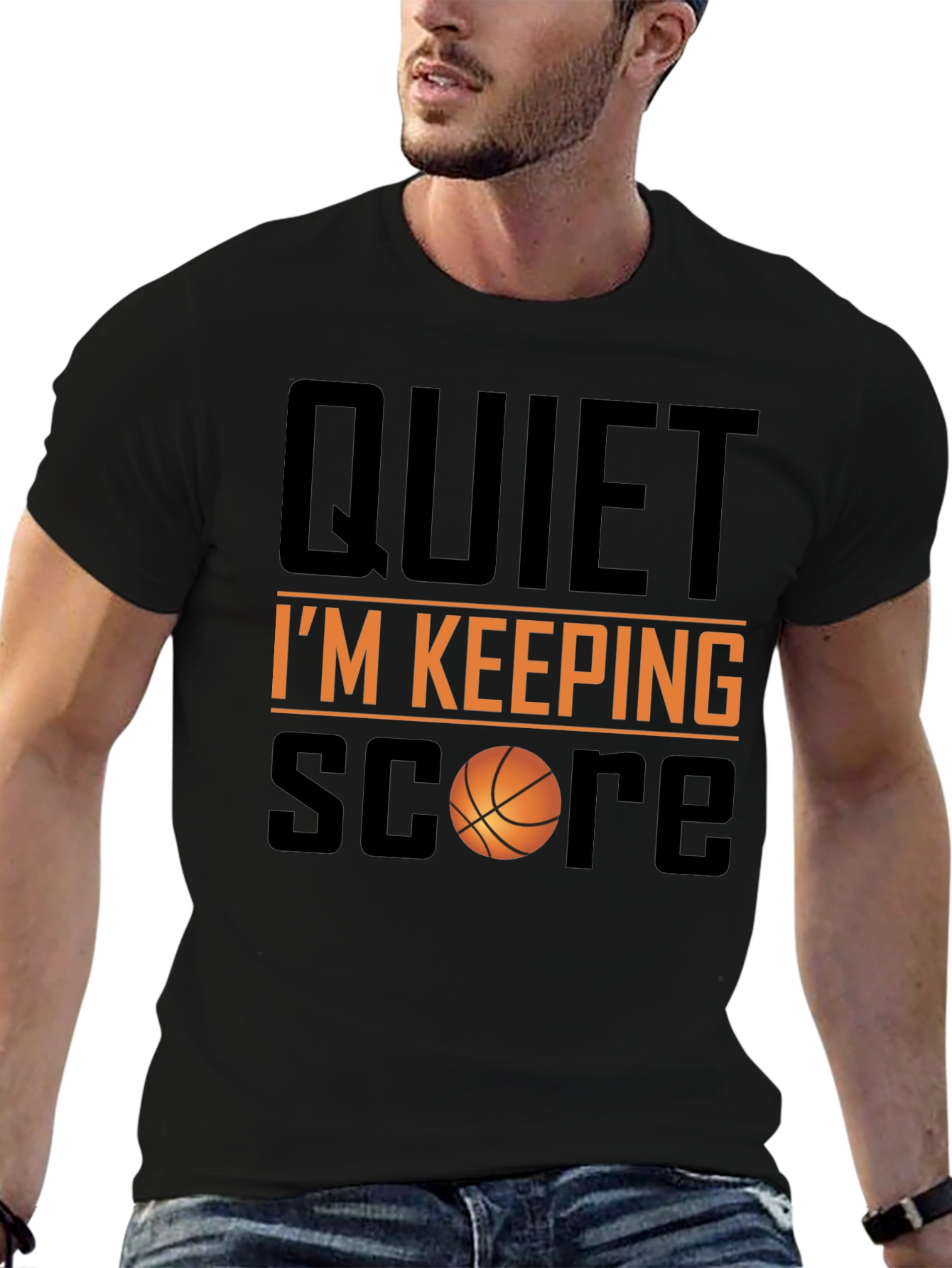 Quiet Im Keeping Score Basketball T-Shirt