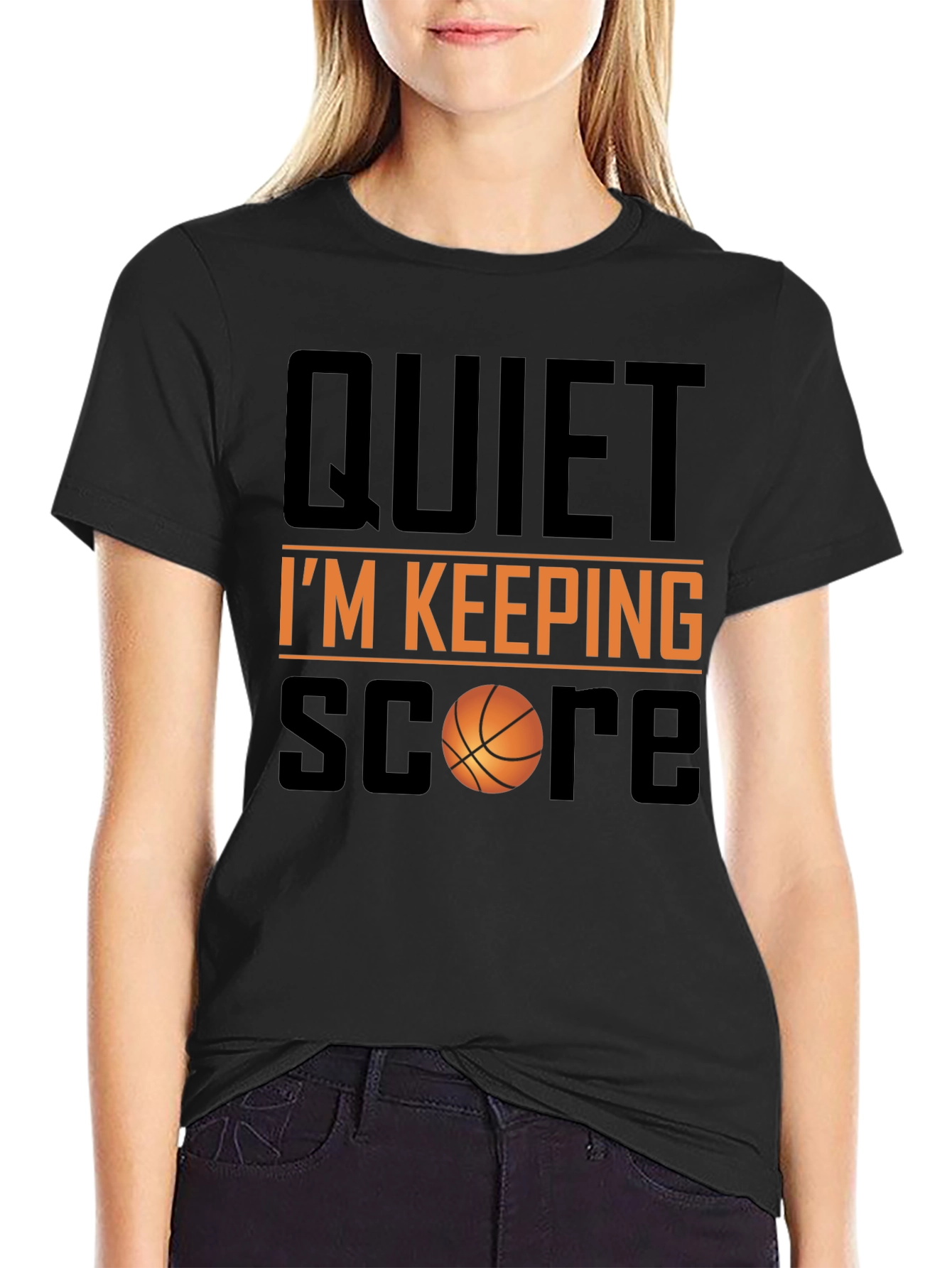 Quiet Im Keeping Score Basketball T-Shirt