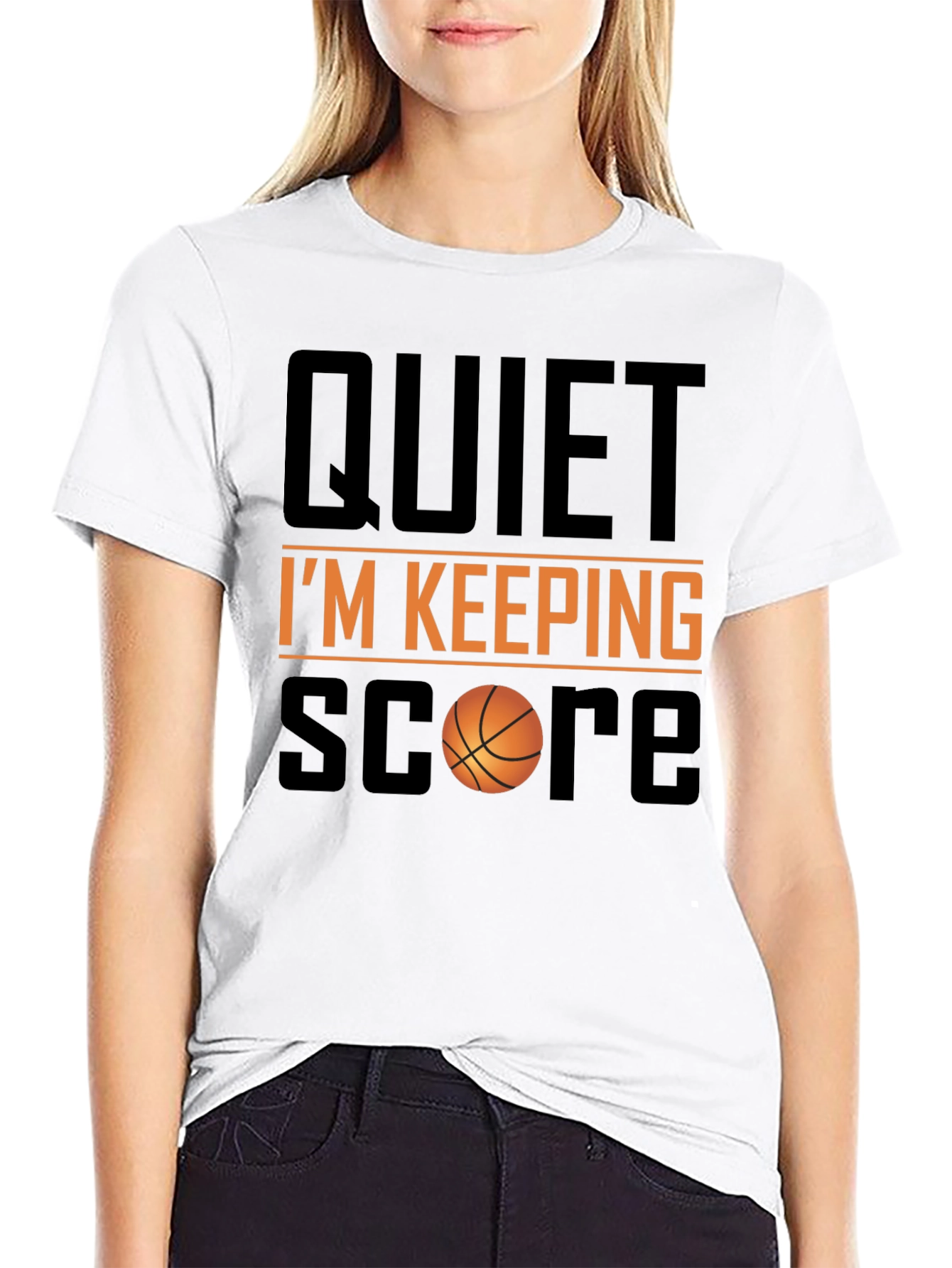 Quiet Im Keeping Score Basketball T-Shirt