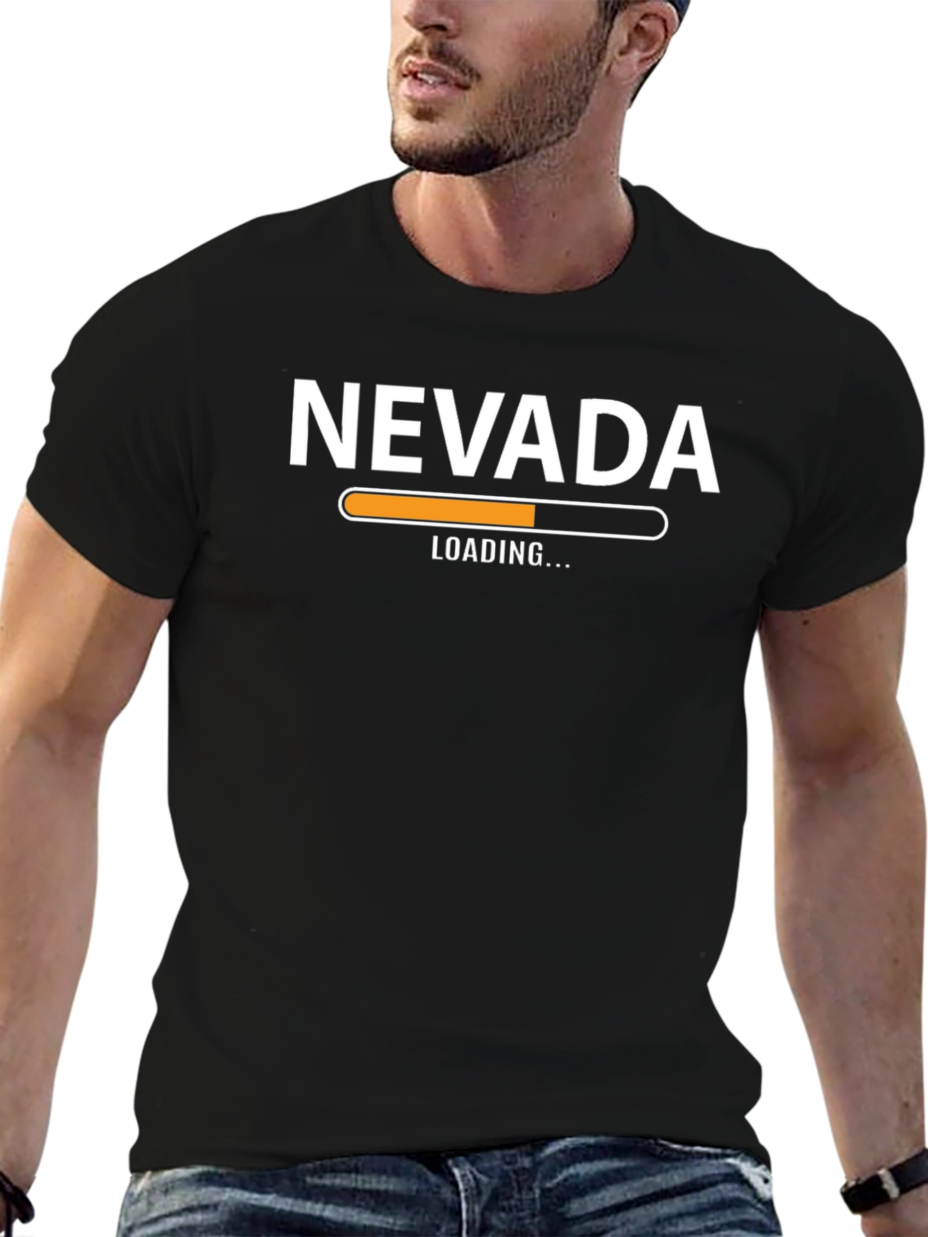 Nevada Loading T-Shirt - Black Graphic Tee