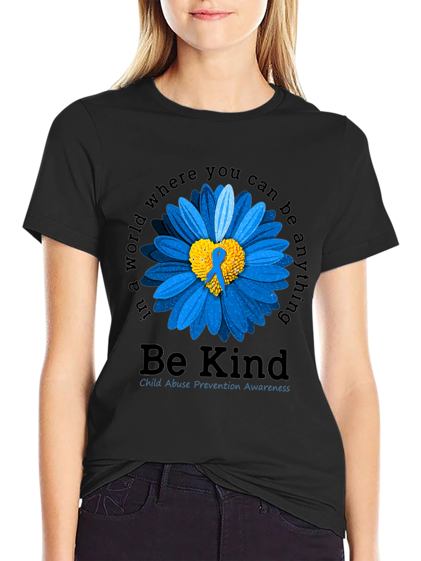 Be Kind Child Abuse Prevention Awareness T-Shirt