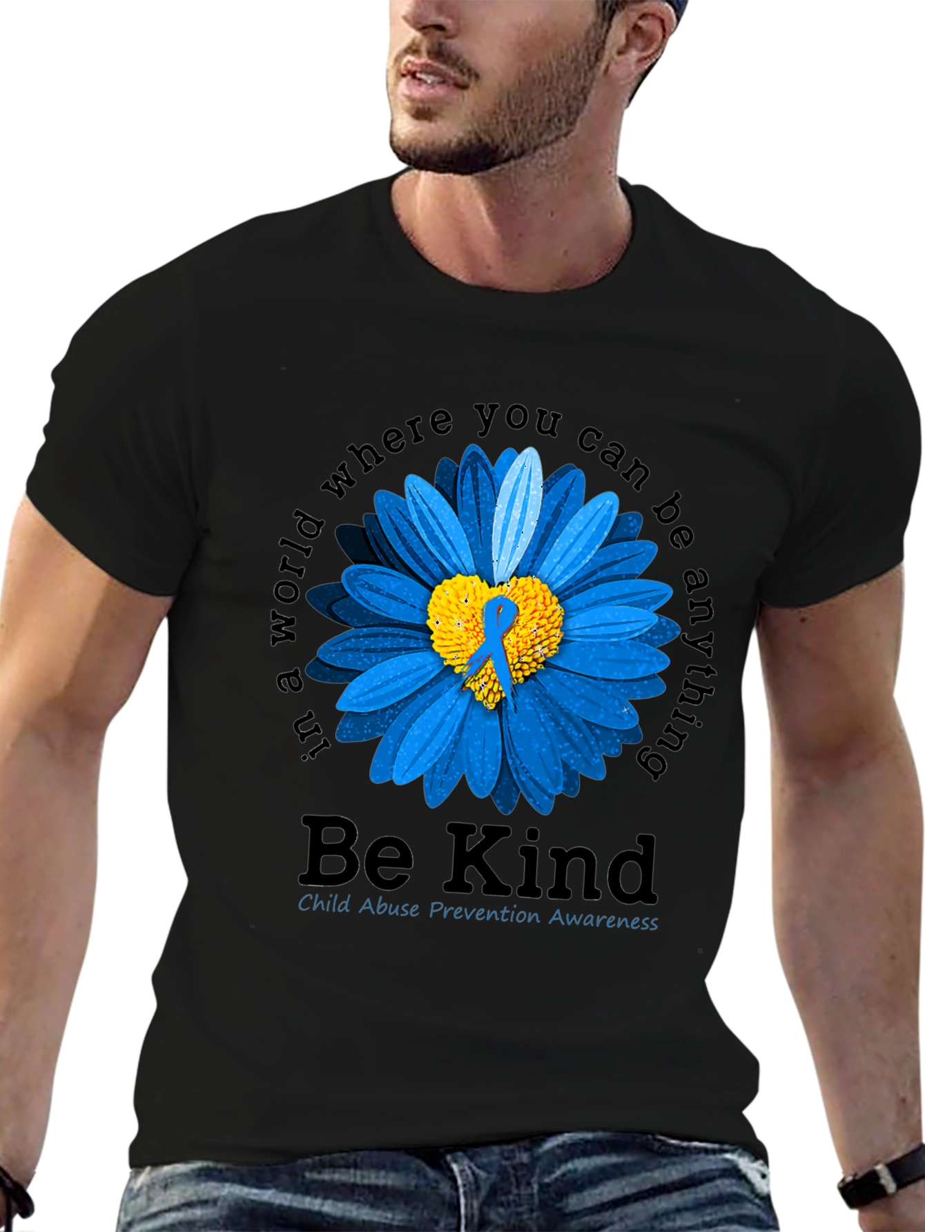Be Kind Child Abuse Prevention Awareness T-Shirt