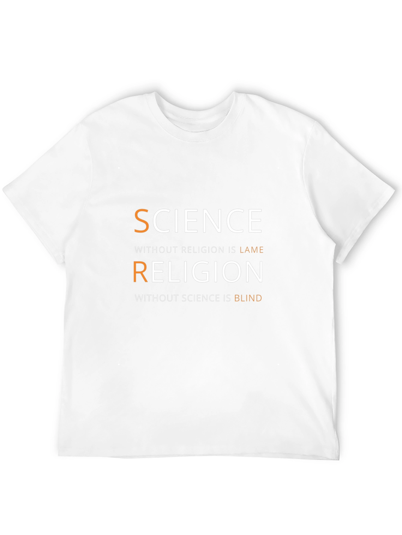 Science & Religion Graphic T-Shirt - Smart Casual Tee