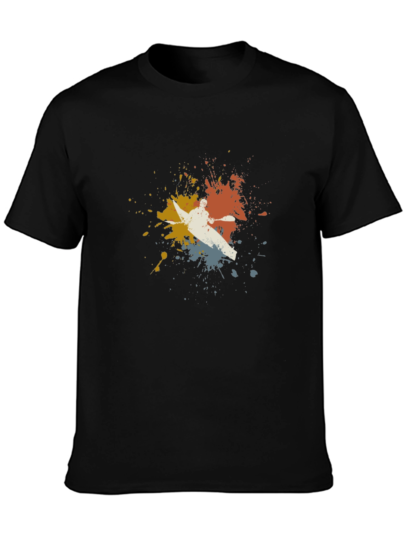 Kayaking Splatter T-Shirt - Unique Design