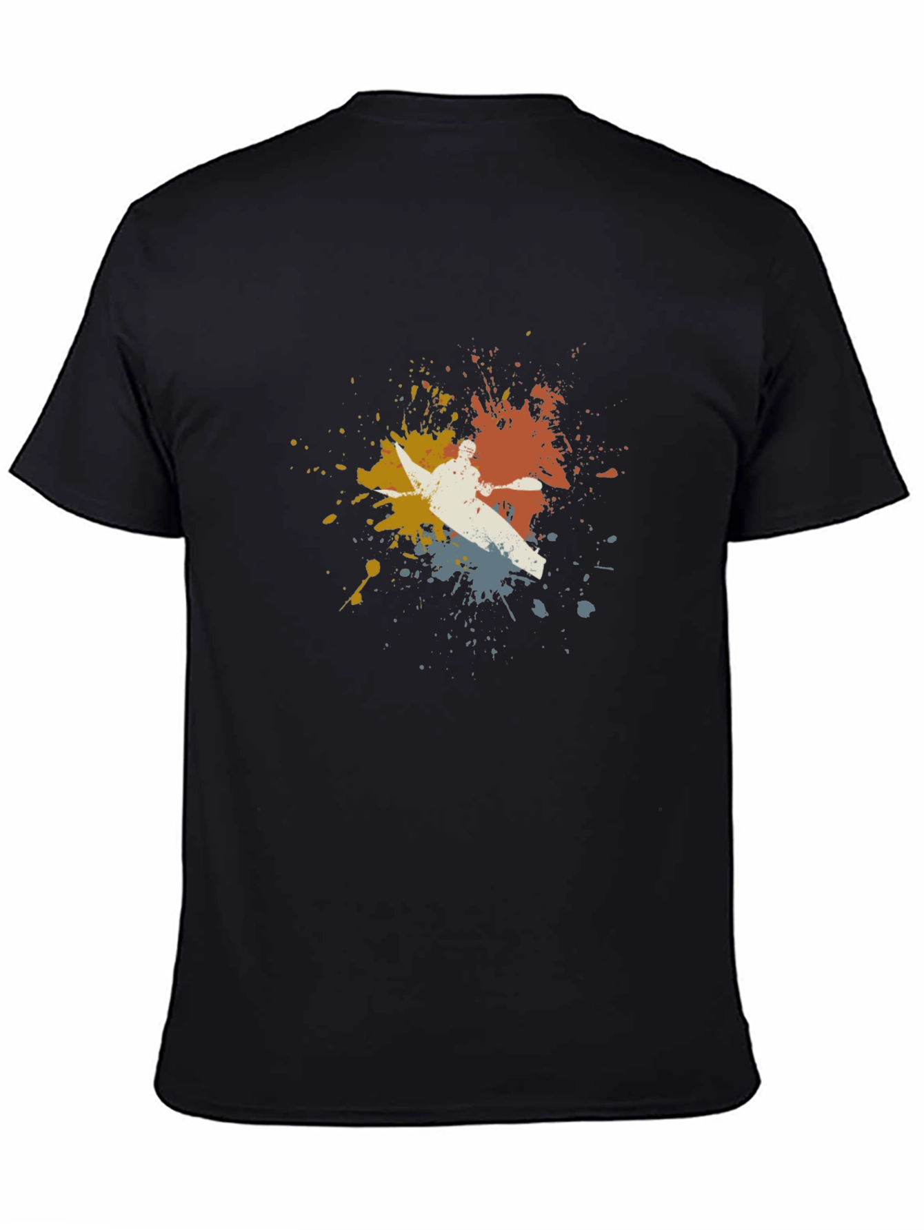Kayaking Splatter T-Shirt - Unique Design
