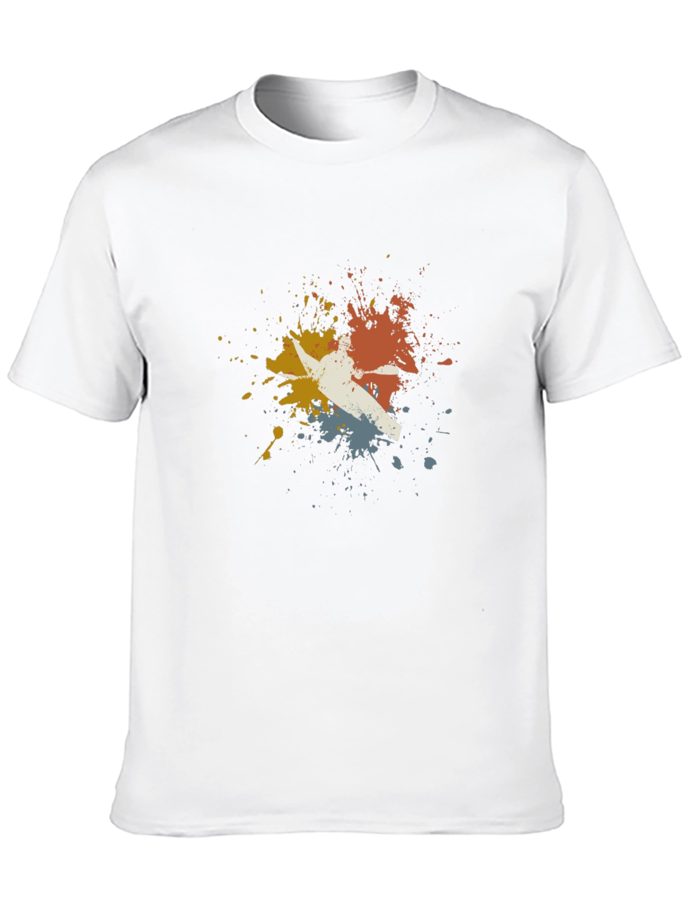 Kayaking Splatter T-Shirt - Unique Design