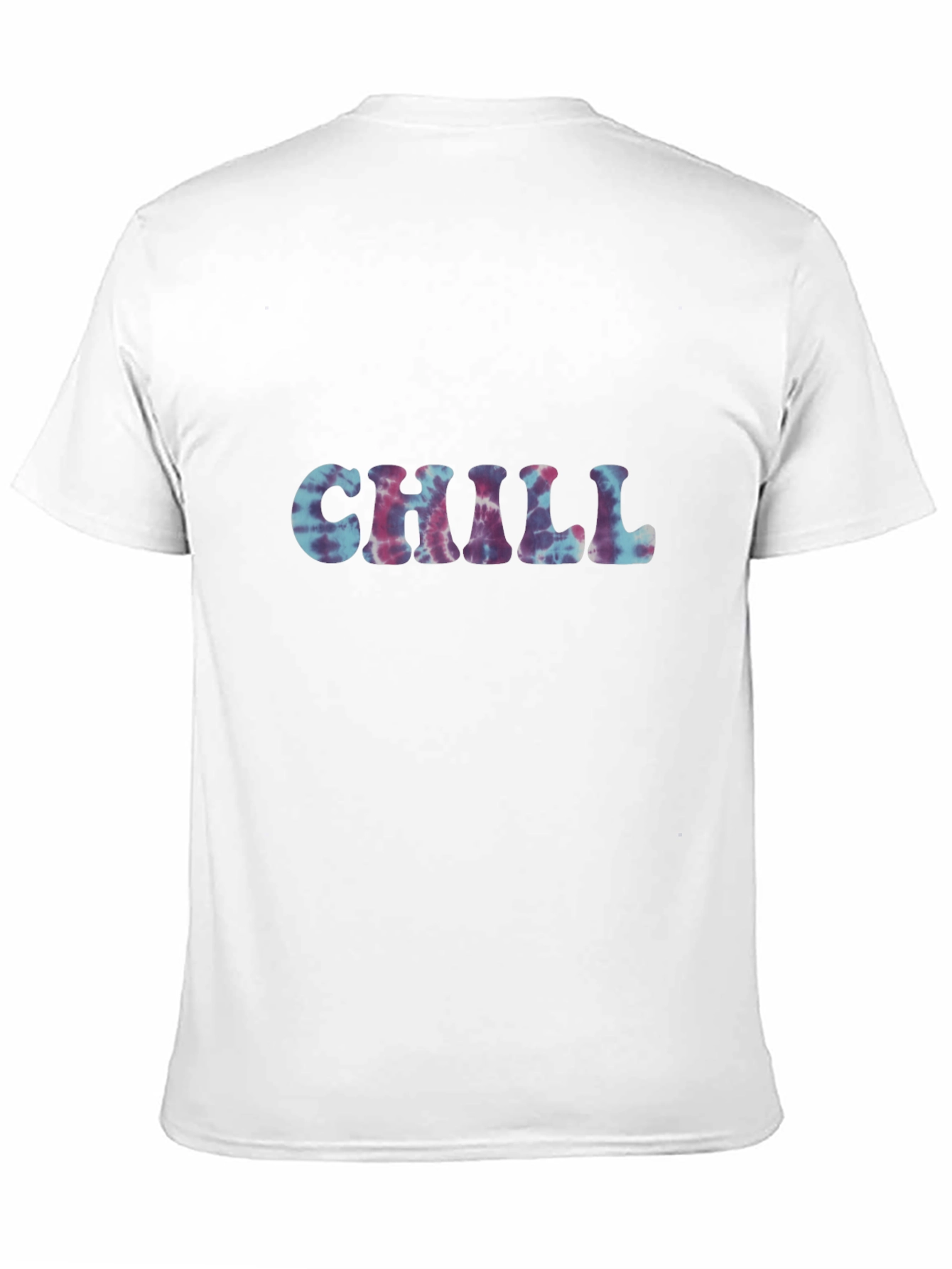 Chill Tie-Dye Graphic Black Tee
