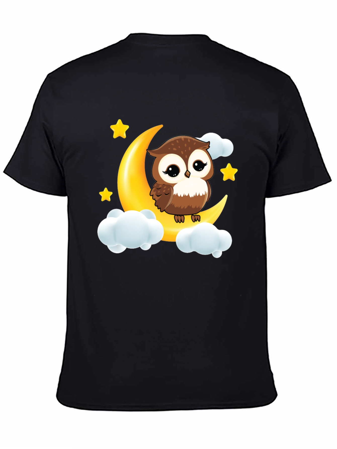 Owl on Moon Graphic Tee