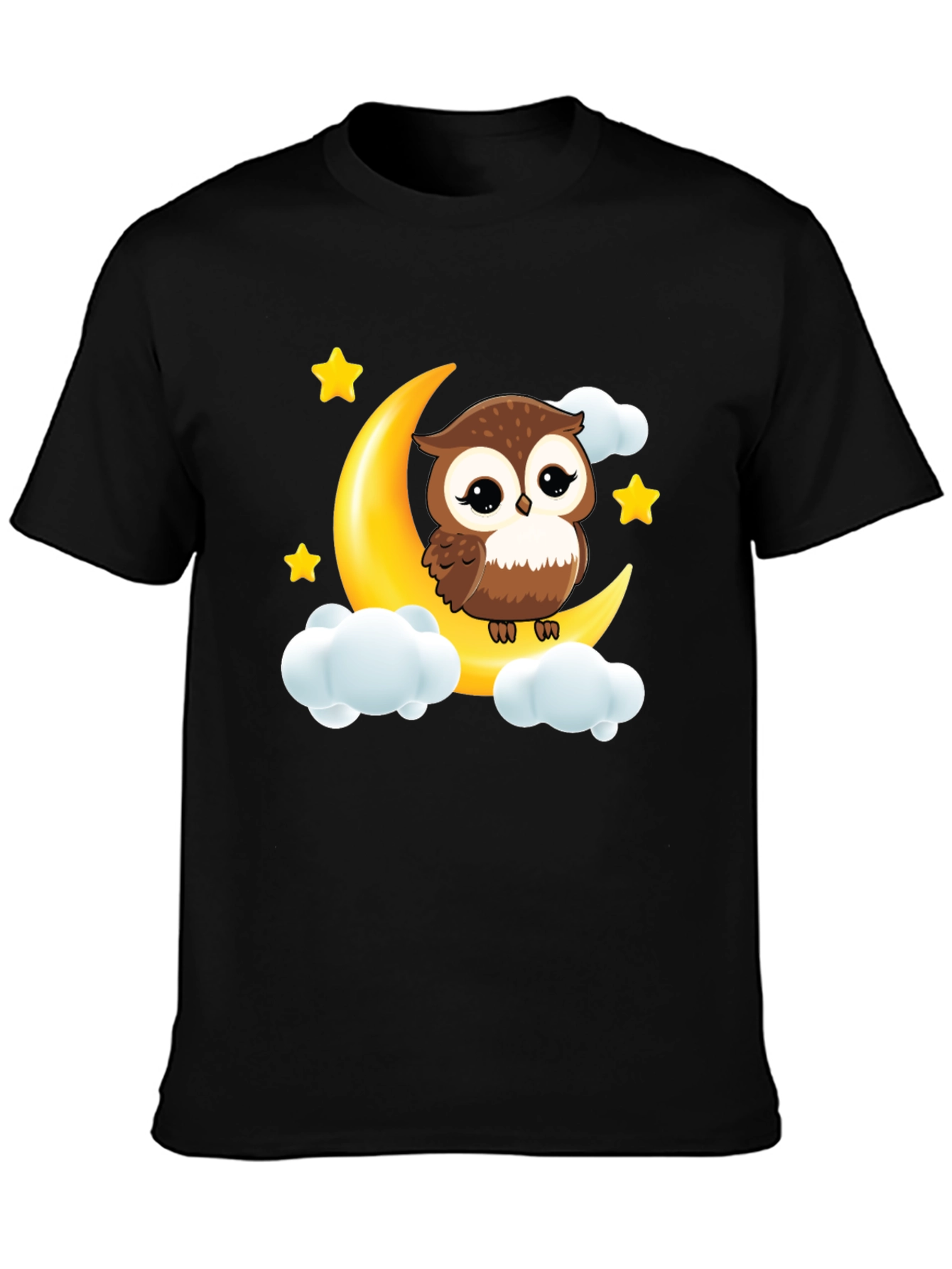 Owl on Moon Graphic Tee