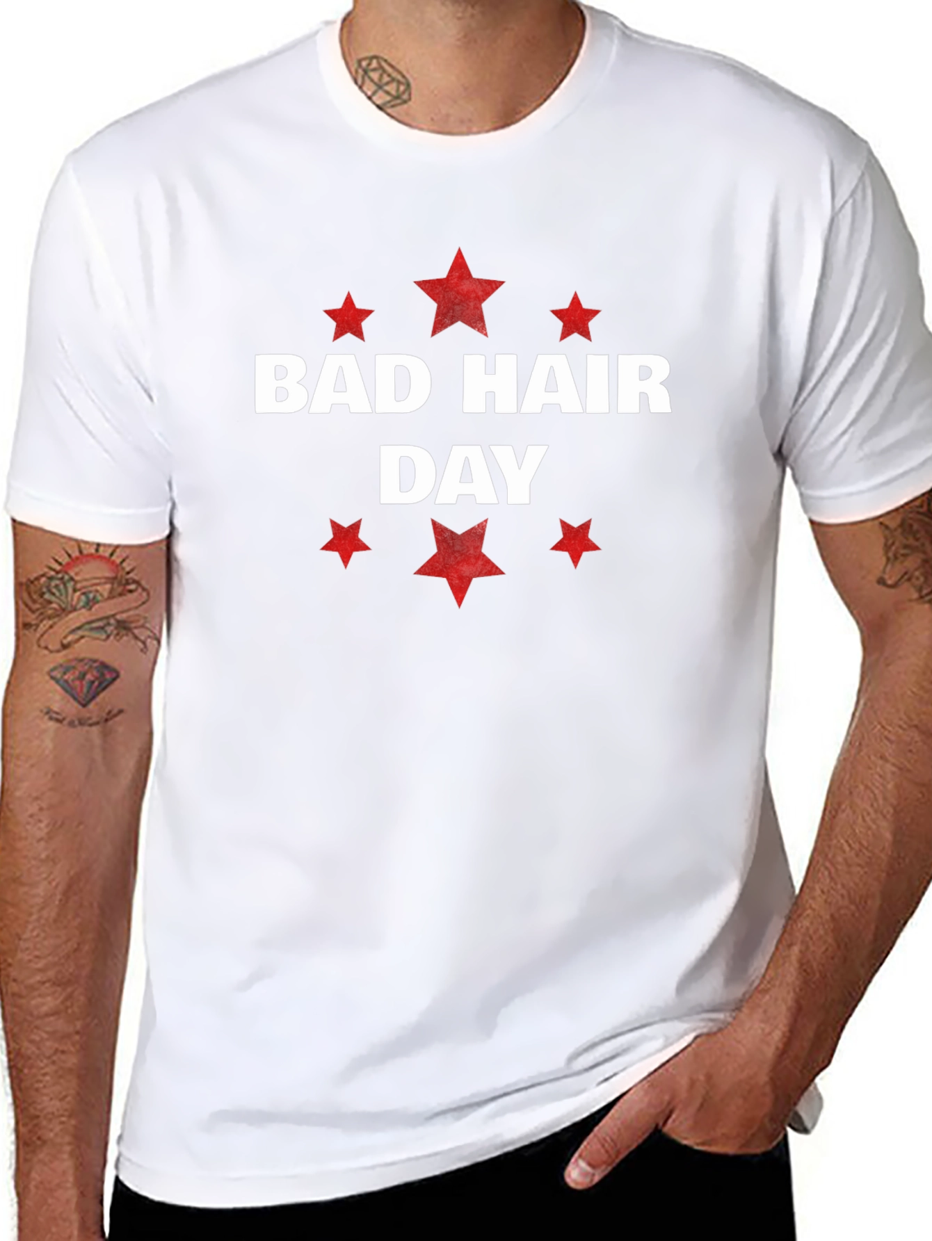 Bad Hair Day Graphic Tee - Unisex Cotton T-Shirt