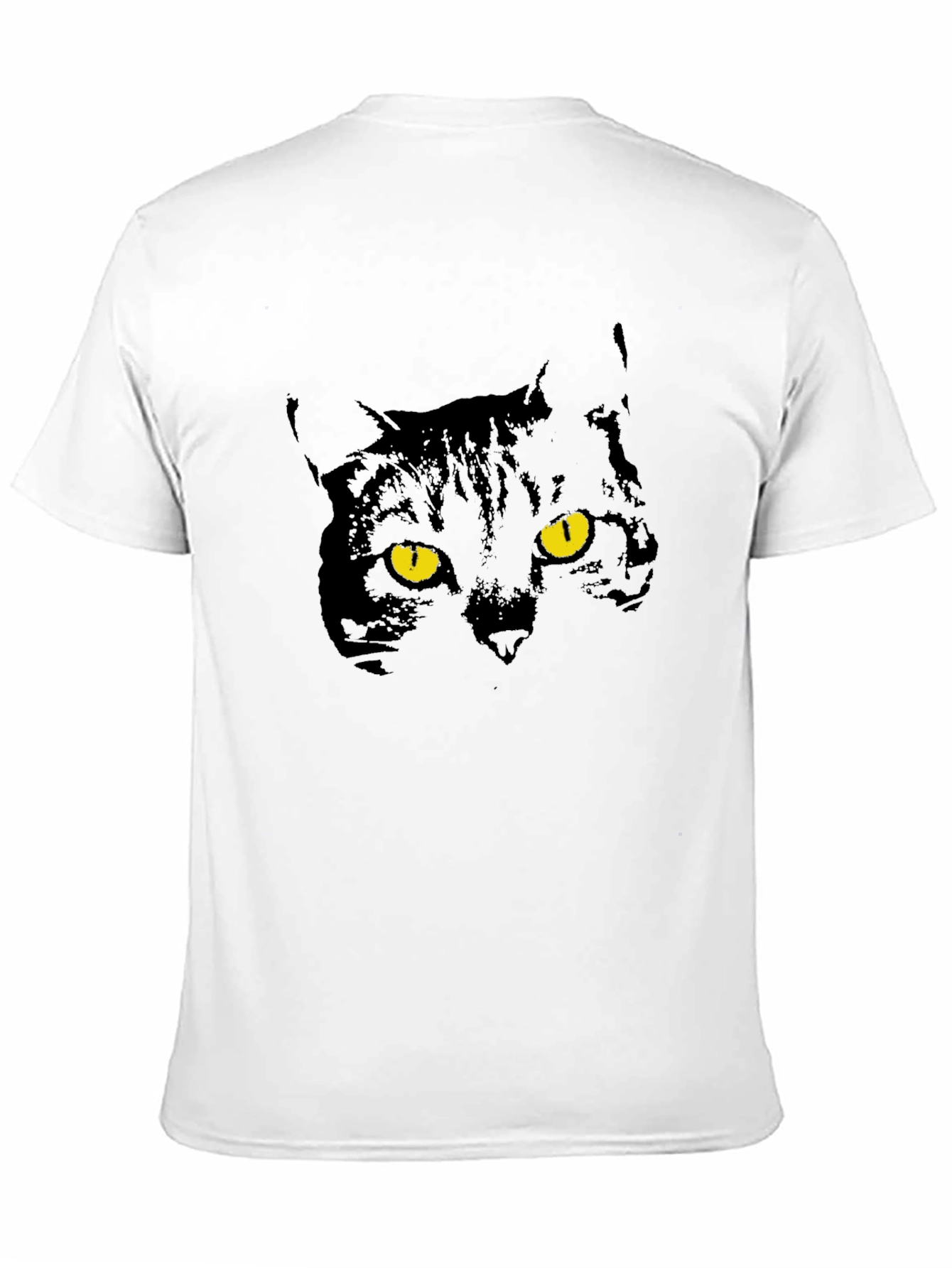 Mens Black Cat Graphic T-Shirt