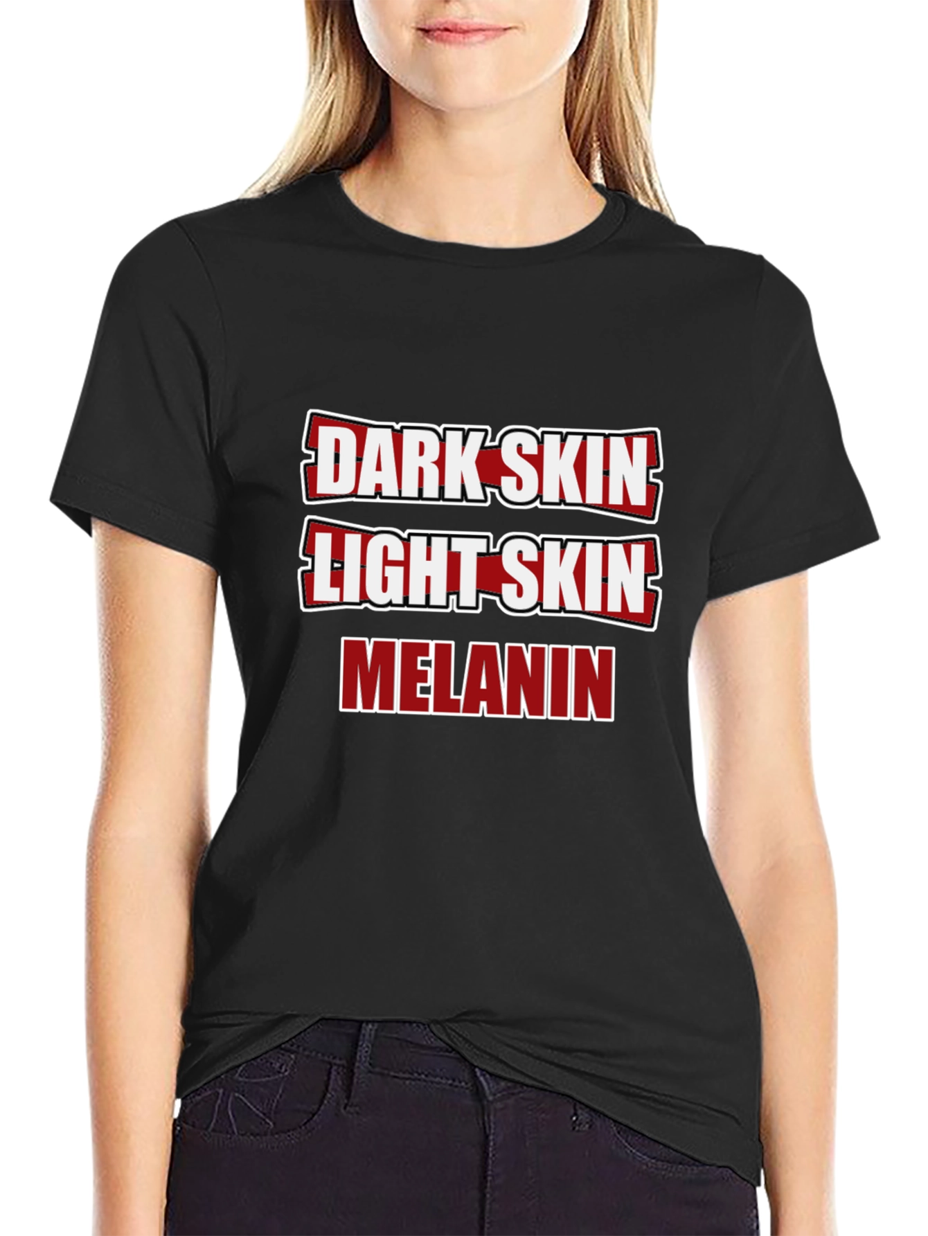 Dark Skin Light Skin Melanin T-Shirt