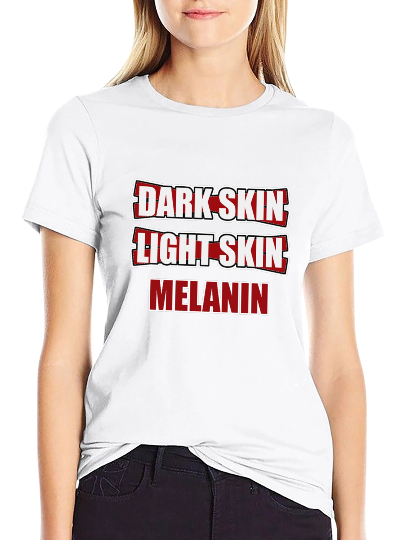 Dark Skin Light Skin Melanin T-Shirt