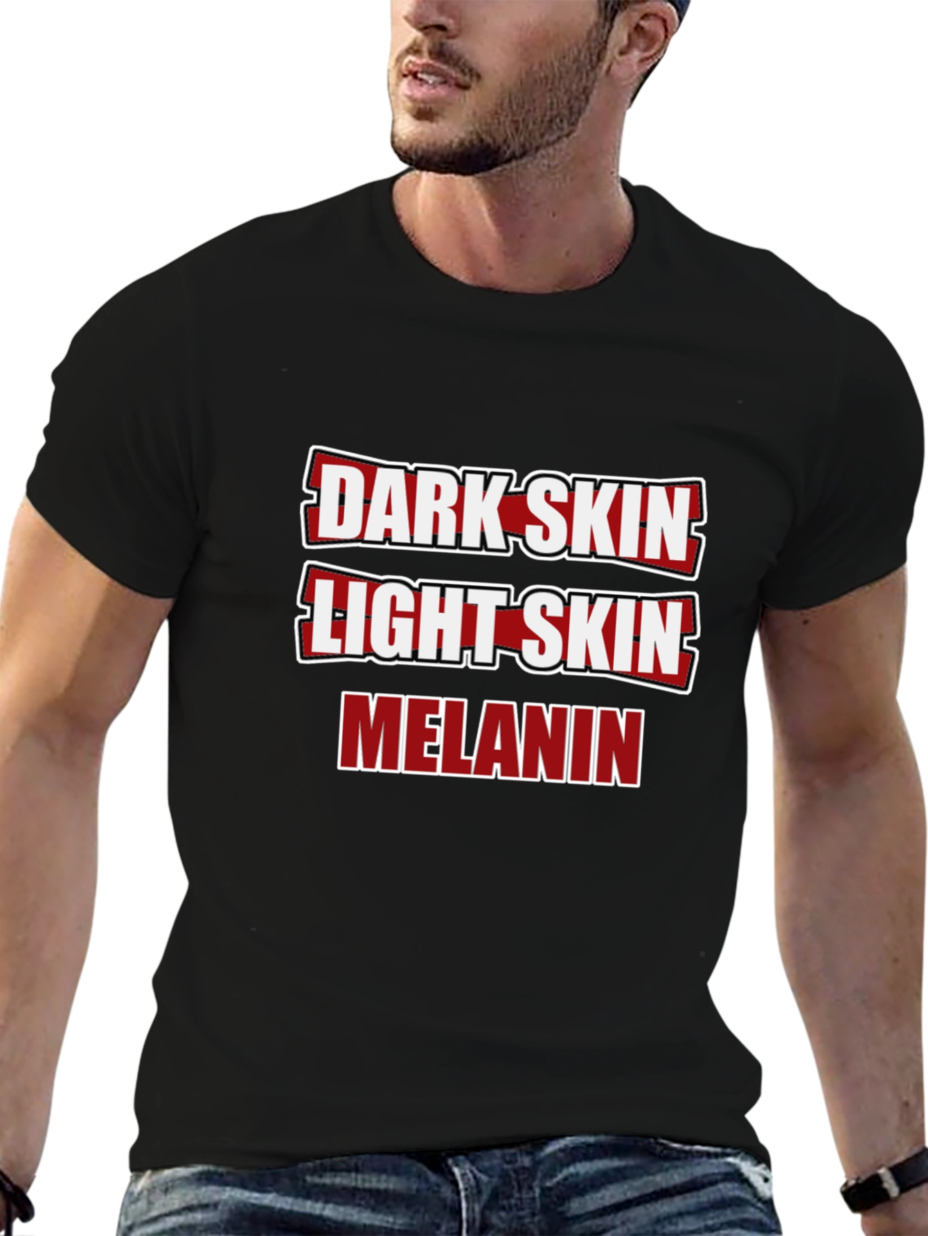 Dark Skin Light Skin Melanin T-Shirt