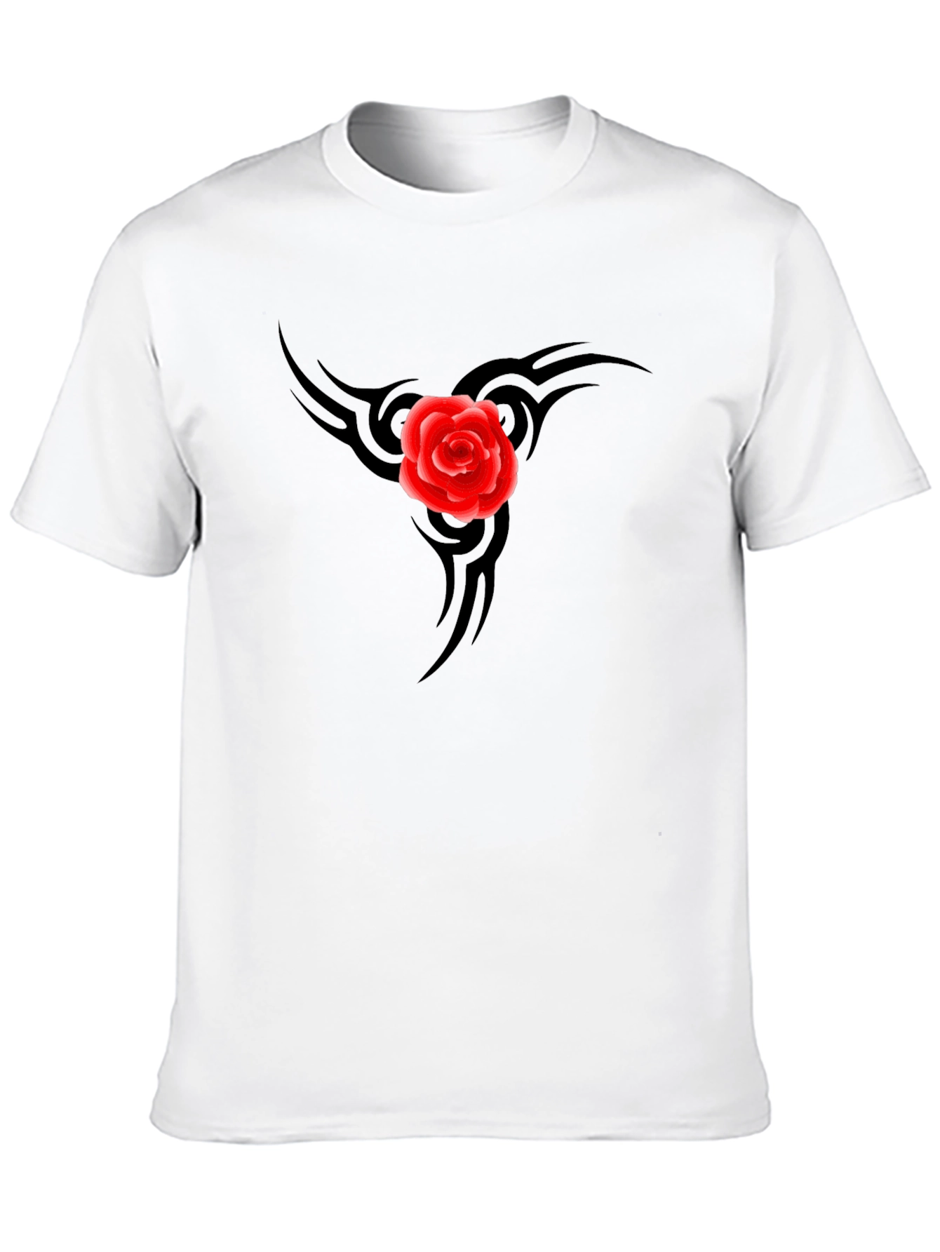 Black Rose Tattoo Graphic Tee - Mens
