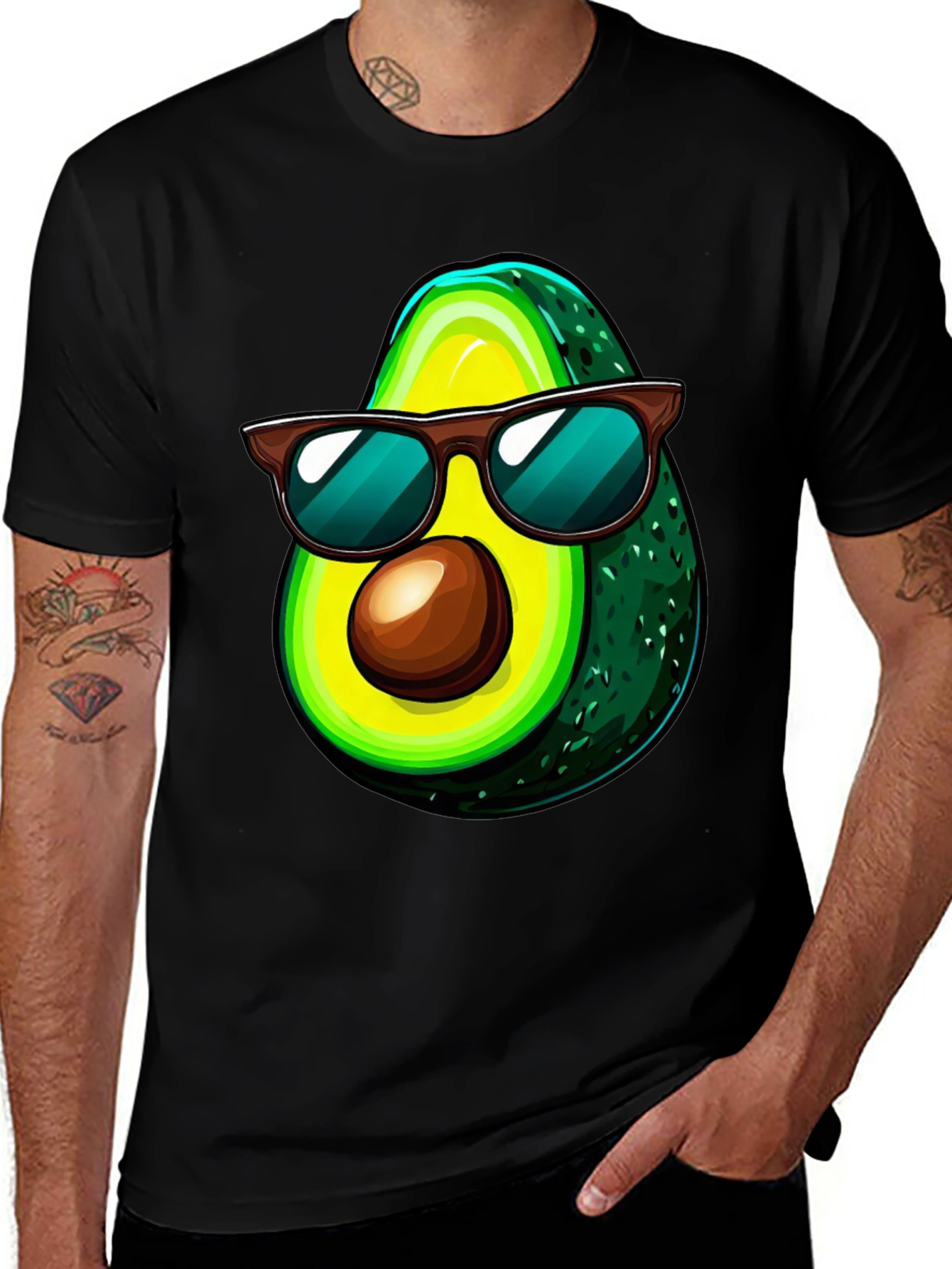 Cool Avocado Graphic T-Shirt