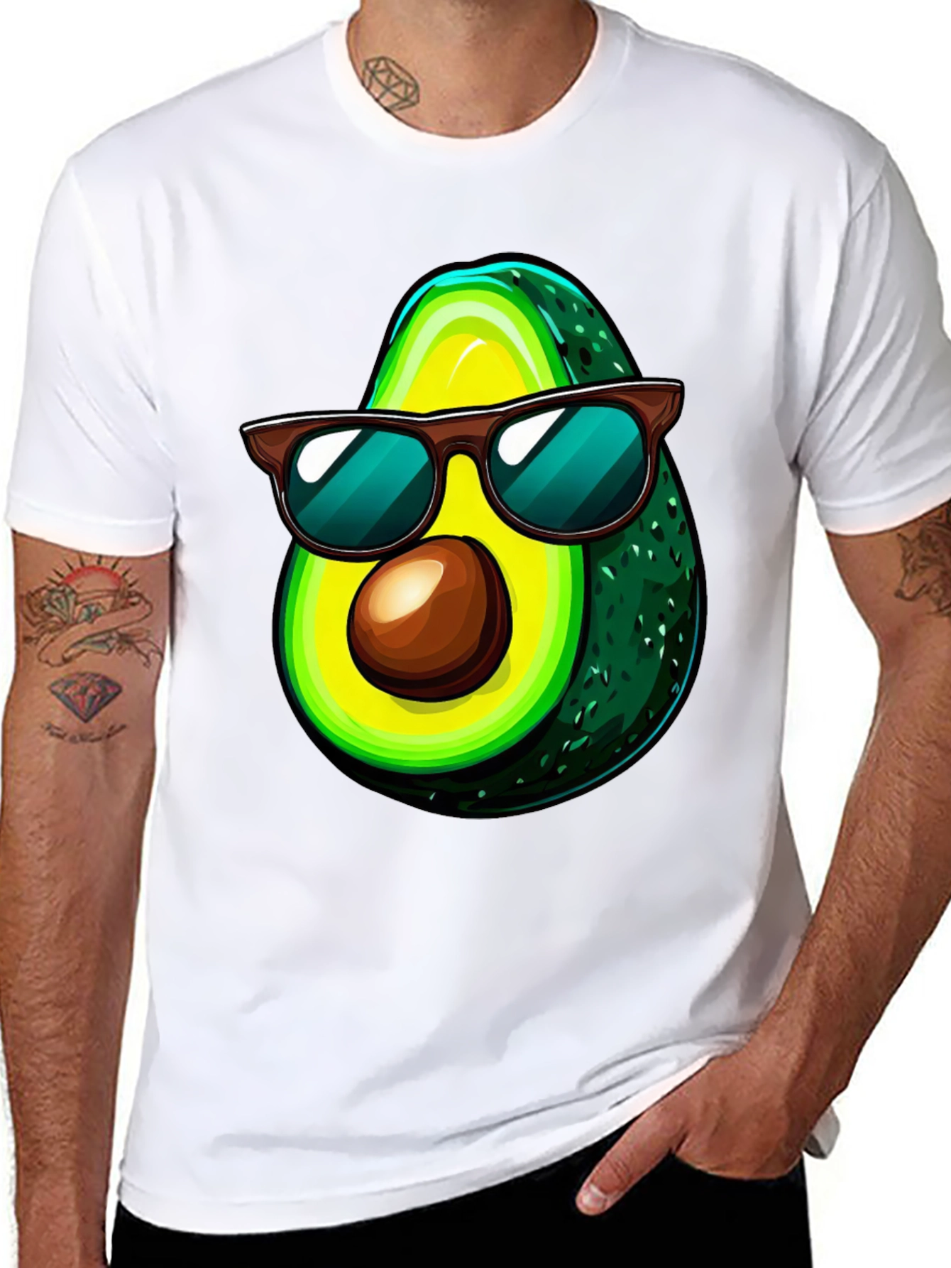Cool Avocado Graphic T-Shirt