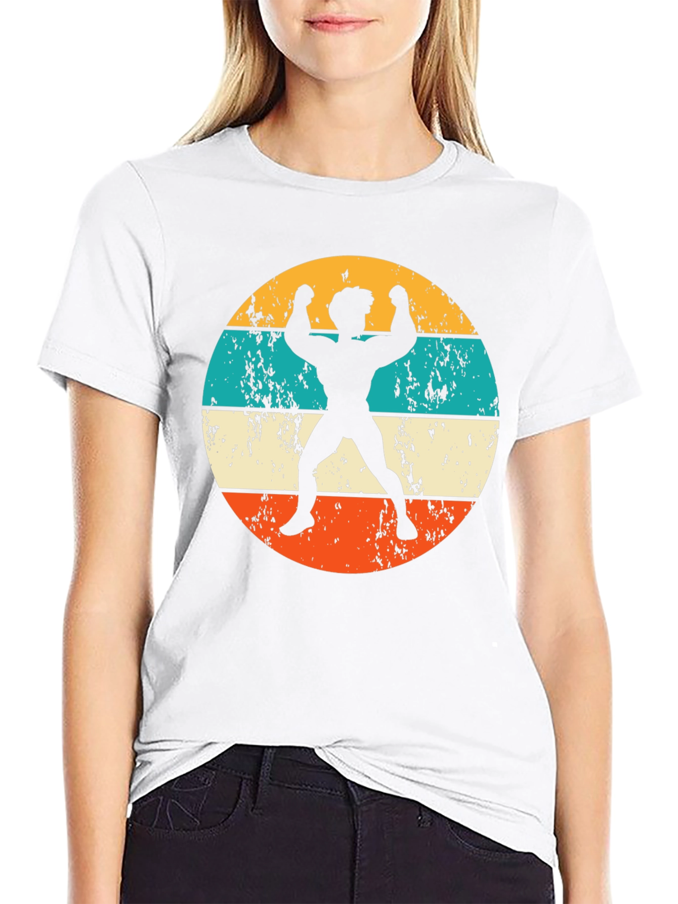 Retro Bodybuilder Graphic T-Shirt