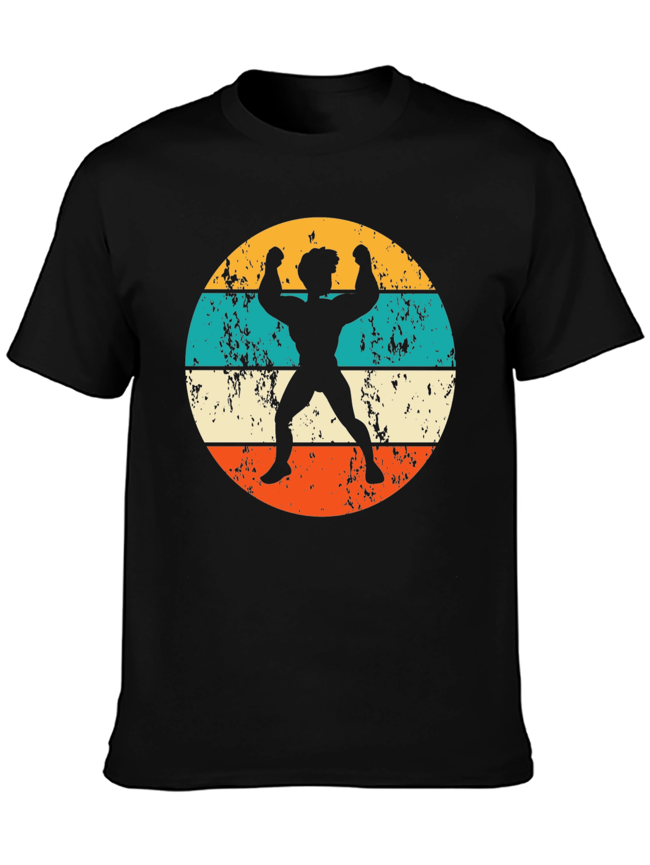 Retro Bodybuilder Graphic T-Shirt