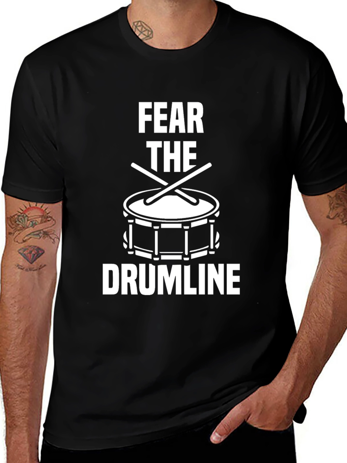 Fear the Drumline Black T-Shirt